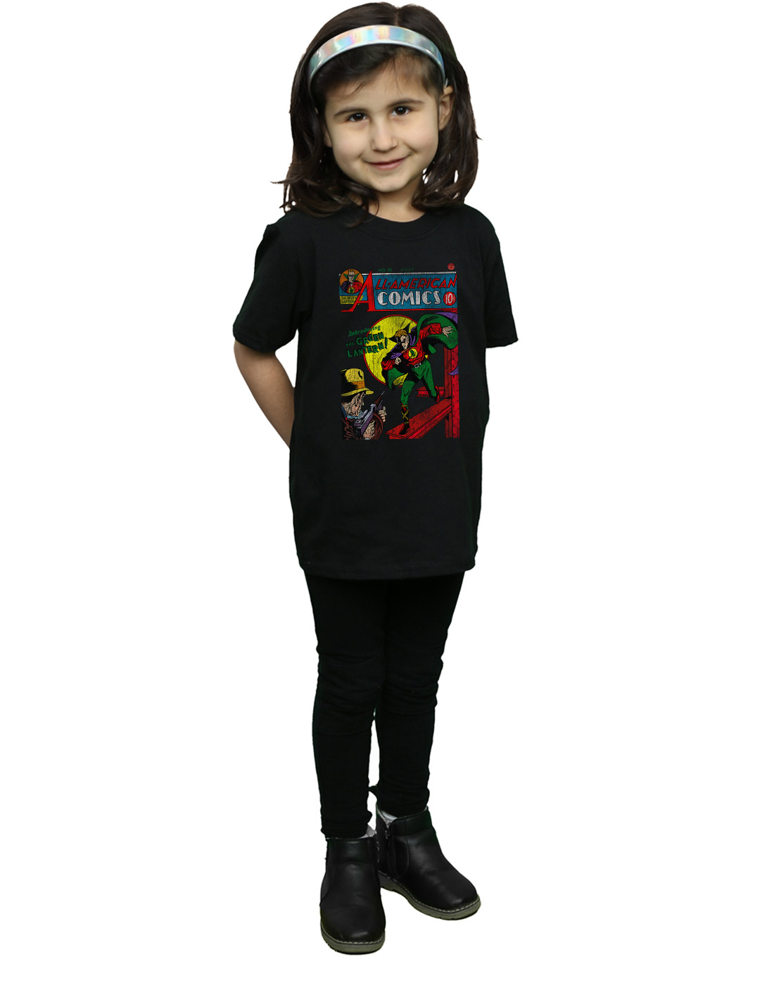 DC Comics Girls Justice League All American Comics Issue 16 Cover T-Shirt - Picture 9 of 13