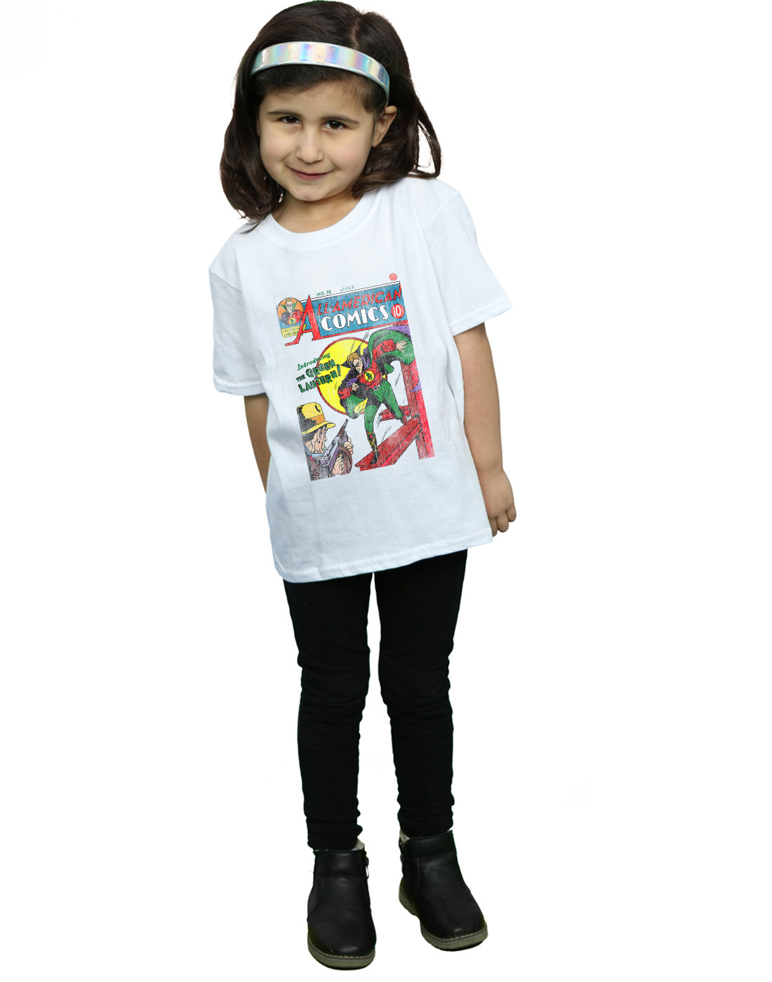 DC Comics Girls Justice League All American Comics Issue 16 Cover T-Shirt - Picture 13 of 13