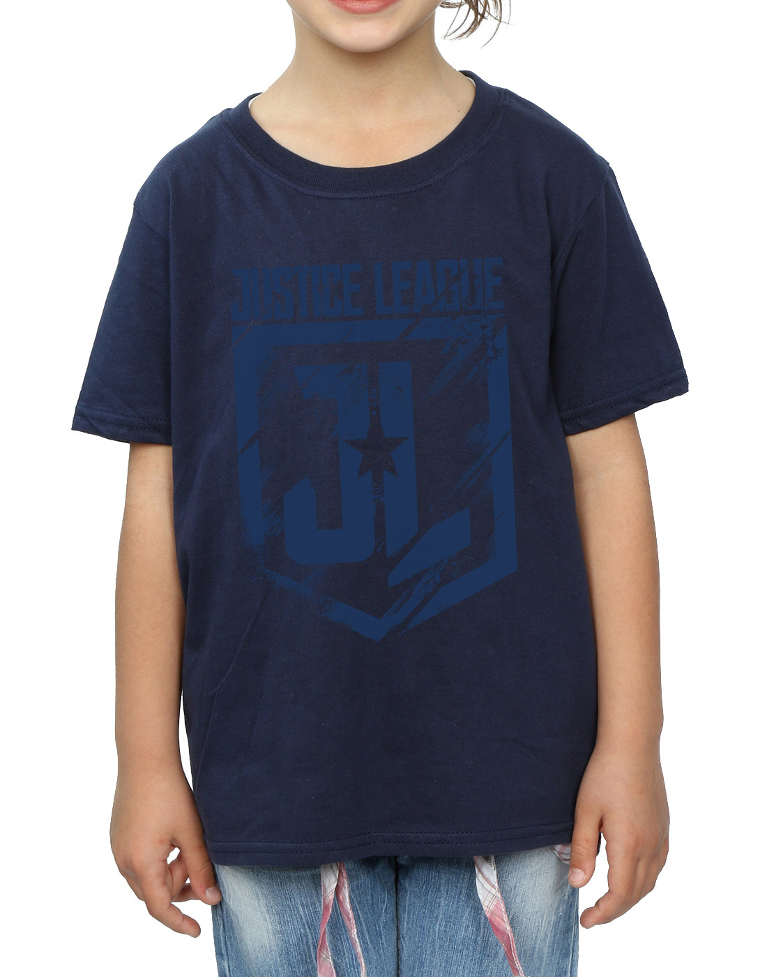 DC Comics Girls Justice League Movie Indigo Logo T-Shirt - Picture 8 of 17
