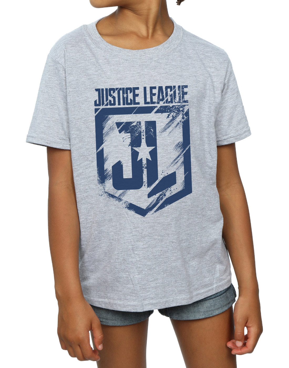 DC Comics Girls Justice League Movie Indigo Logo T-Shirt - Picture 12 of 17