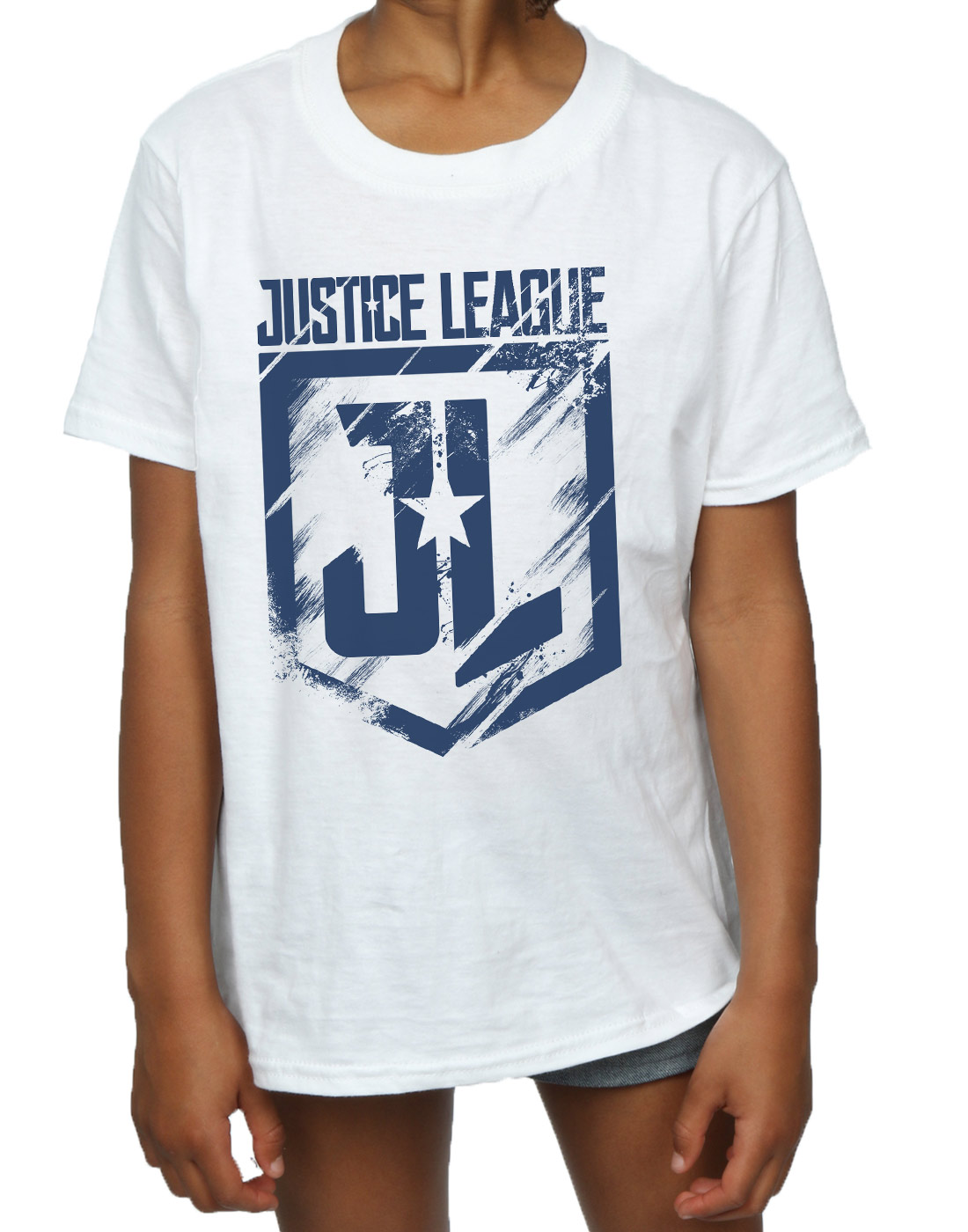 DC Comics Girls Justice League Movie Indigo Logo T-Shirt - Picture 16 of 17