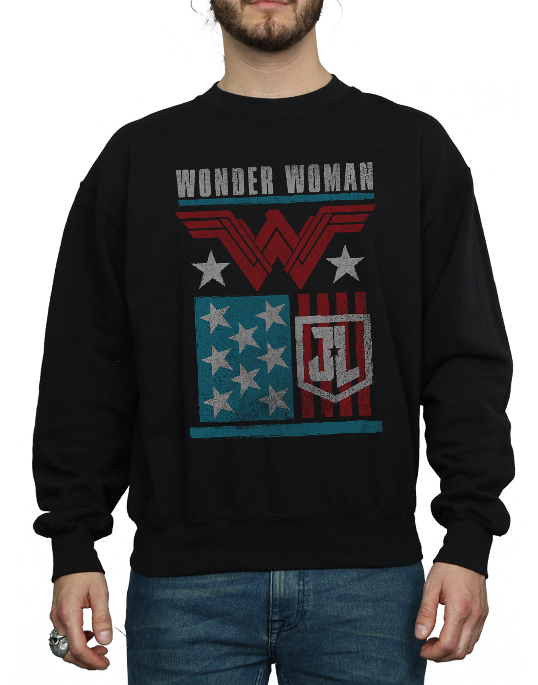 DC Comics Homme Sweat-Shirt Justice League Movie Wonder Woman Flag Sweat-Shirt Homme f3ec9d DC Comics Homme Sweat-Shirt Justice League Movie Wonder Woman Flag Sweat-Shirt Homme f3ec9d