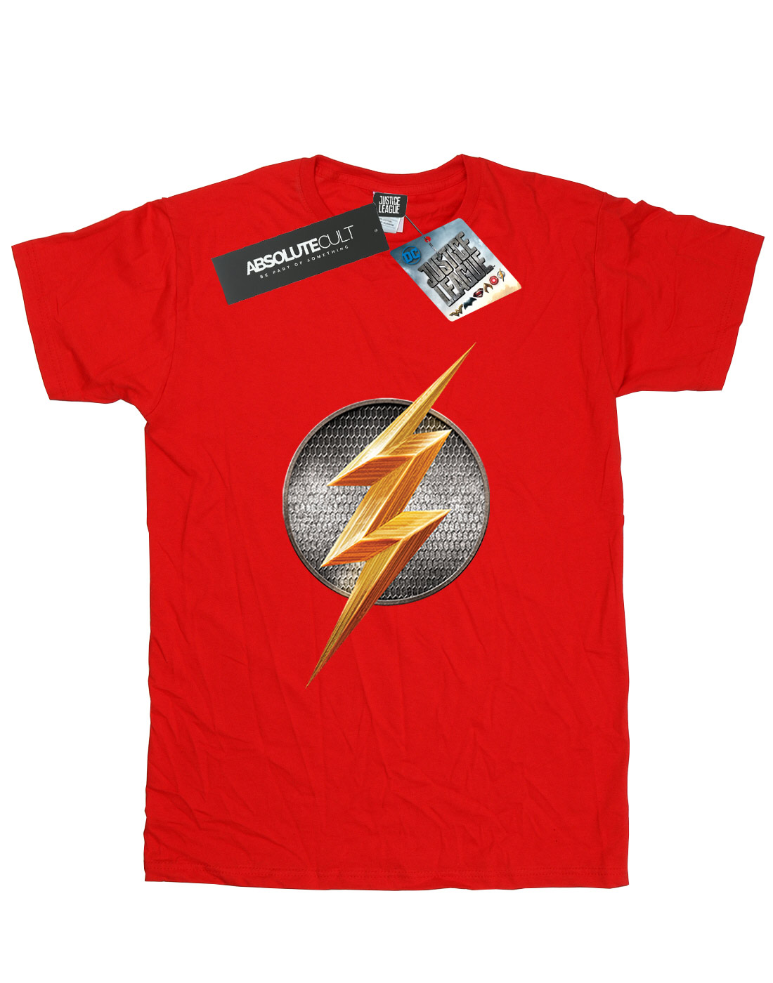 DC Comics Women's Justice League Movie Flash Emblem Boyfriend Fit T-Shirt - Picture 11 of 21