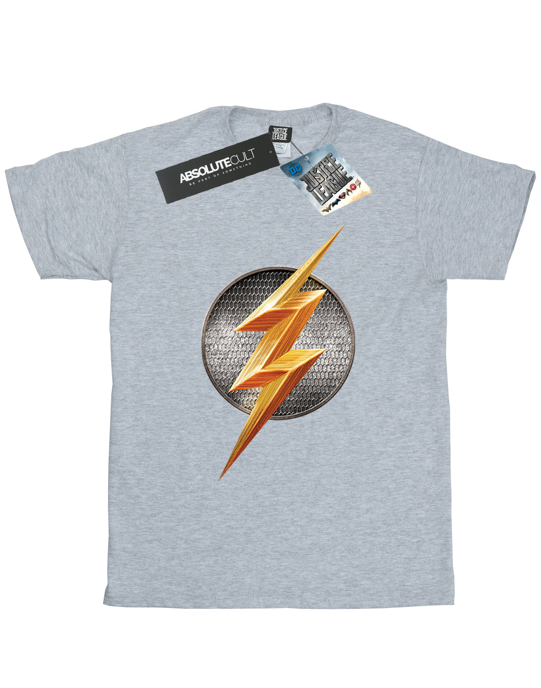 DC Comics Women's Justice League Movie Flash Emblem Boyfriend Fit T-Shirt - Picture 15 of 21