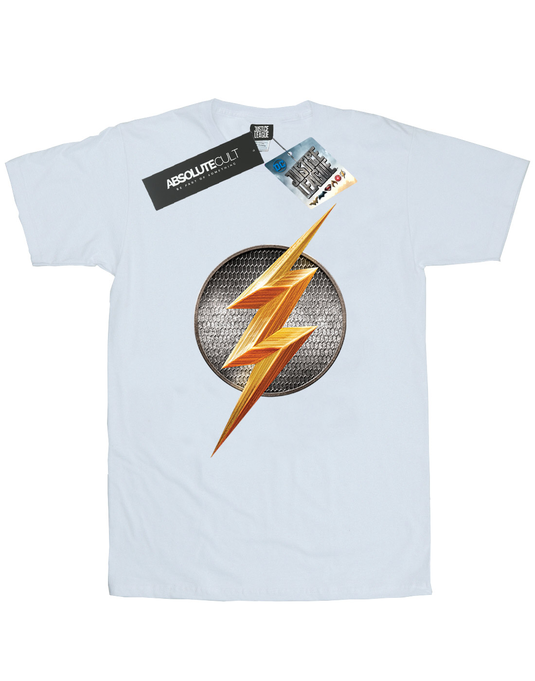 DC Comics Women's Justice League Movie Flash Emblem Boyfriend Fit T-Shirt - Picture 19 of 21