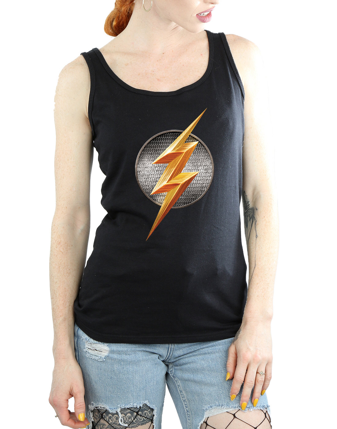 DC Comics Women's Justice League Movie Flash Emblem Vest - Picture 8 of 21