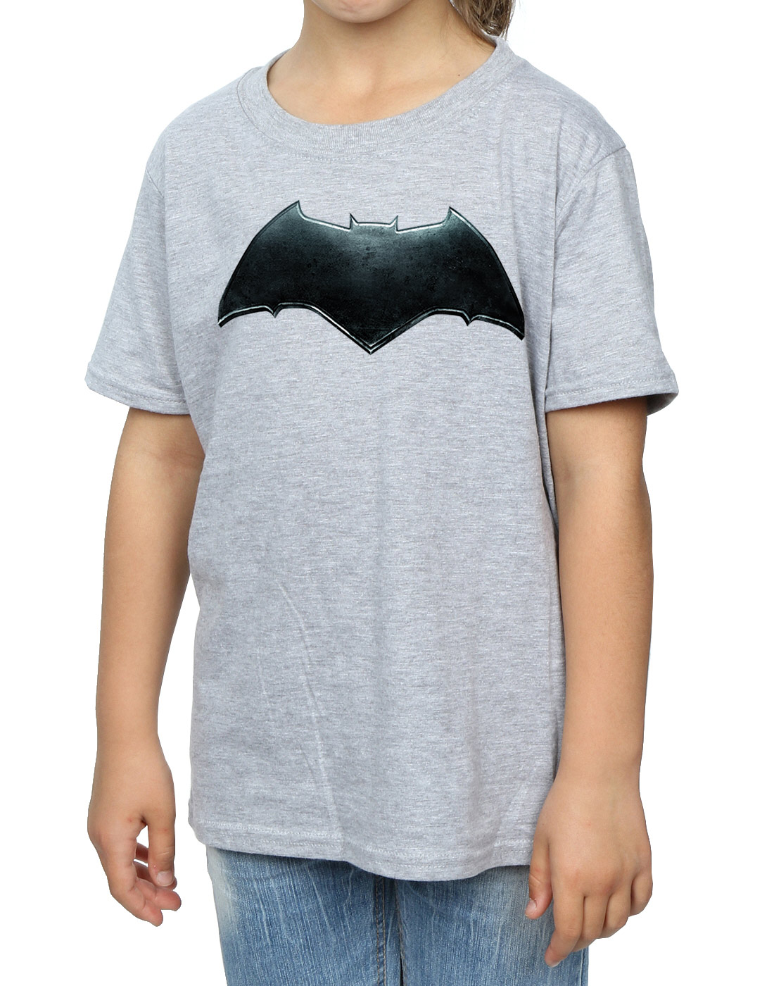 DC Comics Girls Justice League Movie Batman Emblem T-Shirt - Picture 12 of 17