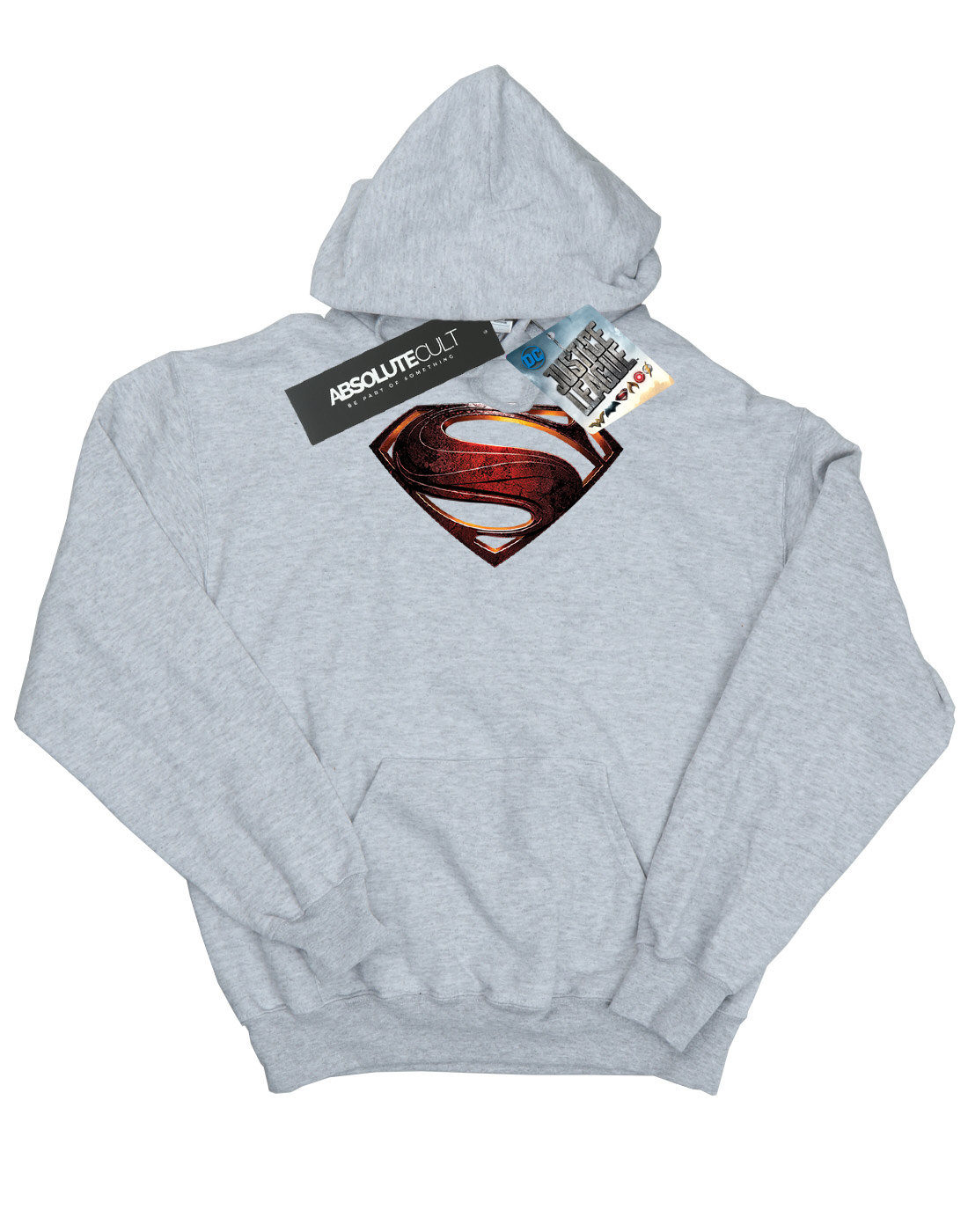 DC Comics Girls Justice League Movie Superman Emblem Hoodie - Picture 11 of 17