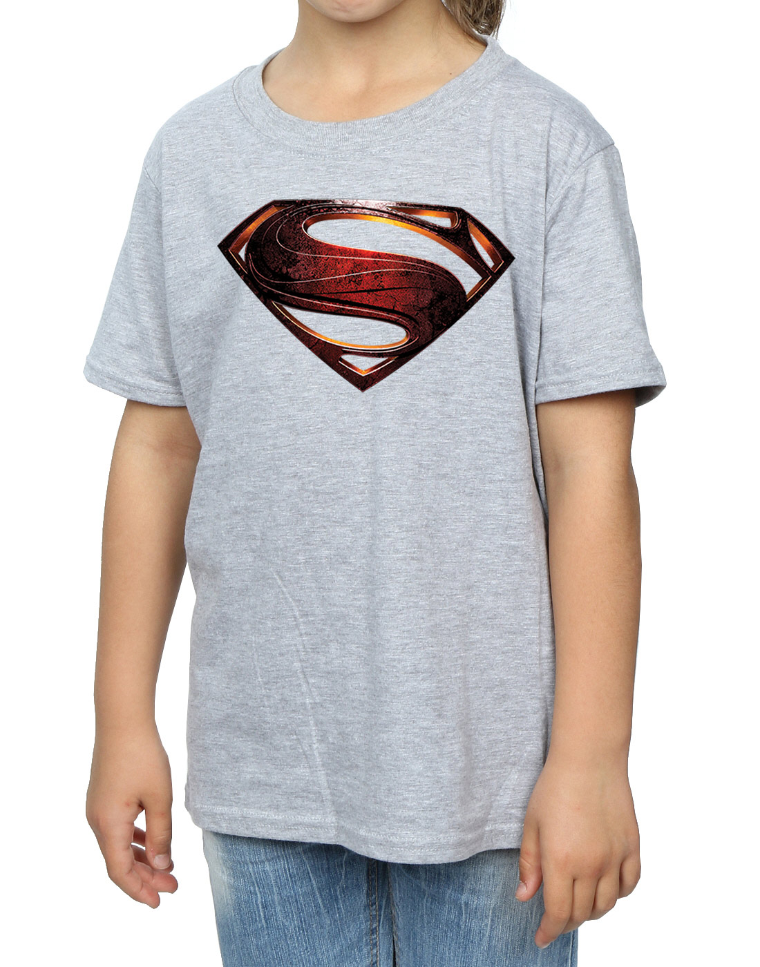 DC Comics Girls Justice League Movie Superman Emblem T-Shirt - Picture 12 of 17