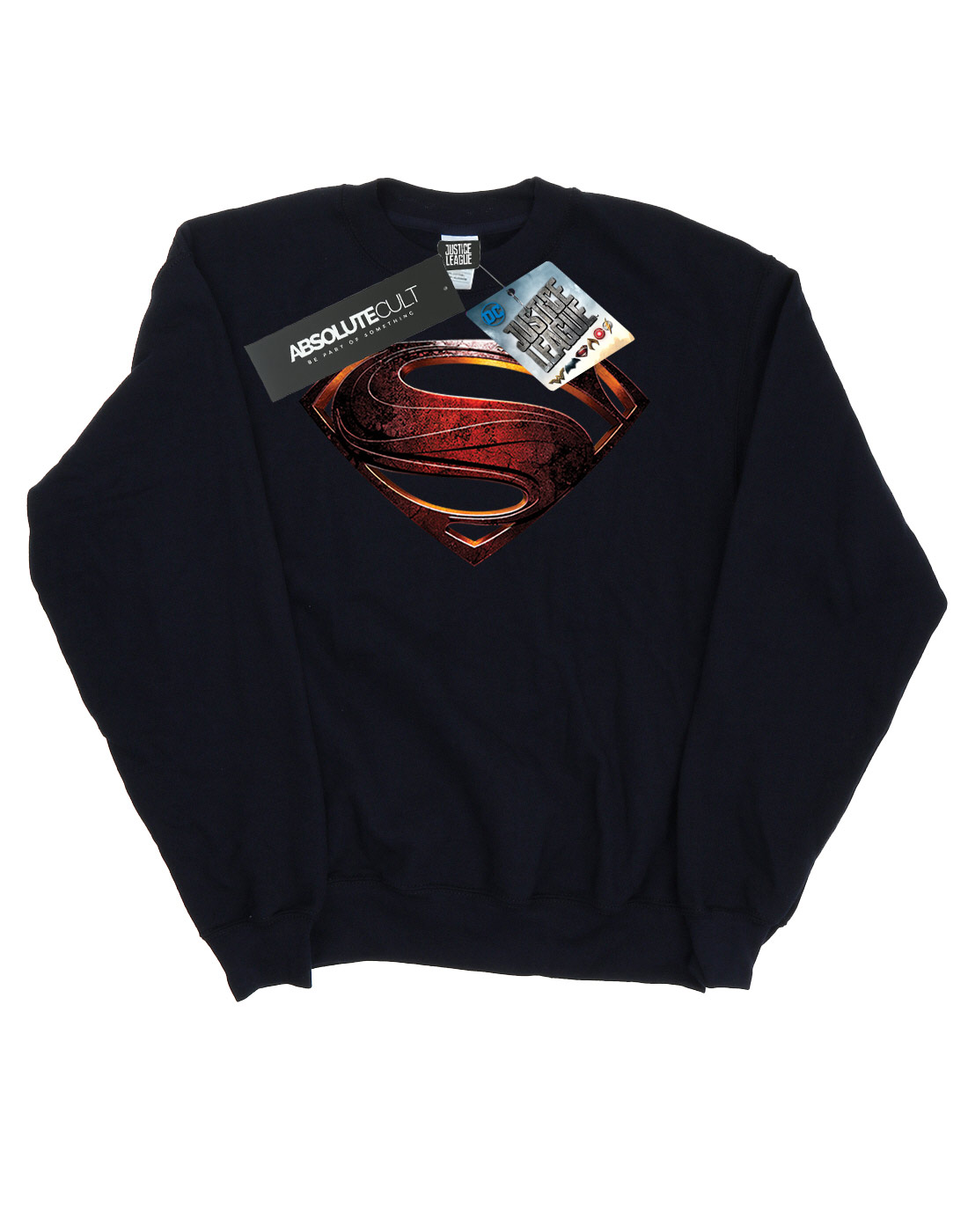 DC Comics Girls Justice League Movie Superman Emblem Sweatshirt - Picture 7 of 17