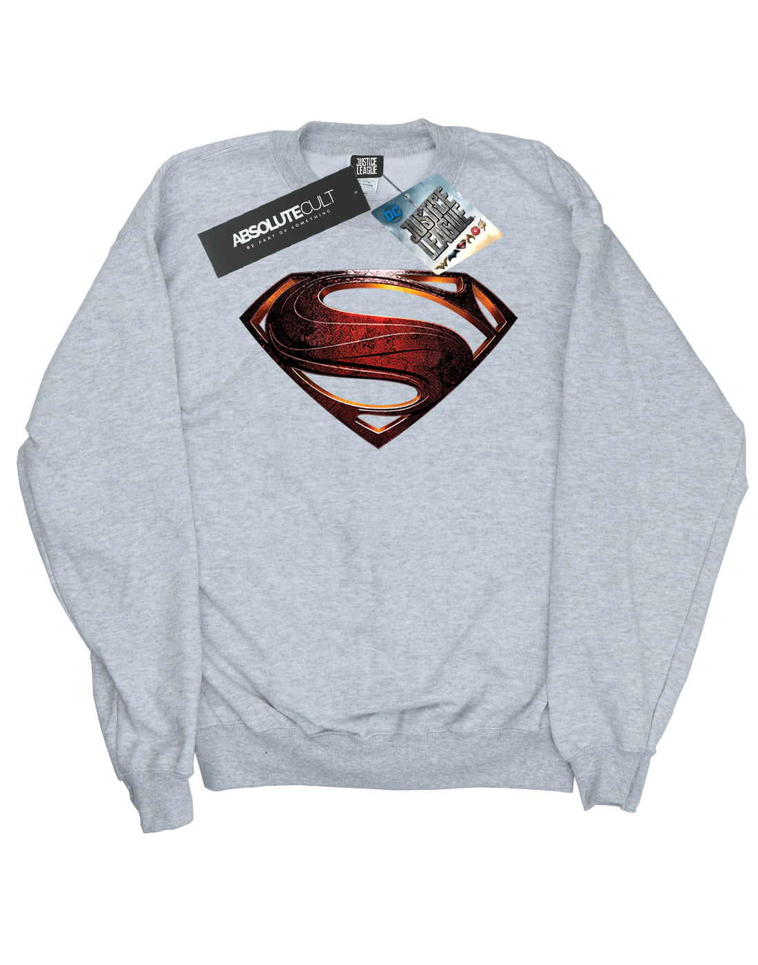 DC Comics Girls Justice League Movie Superman Emblem Sweatshirt - Picture 11 of 17