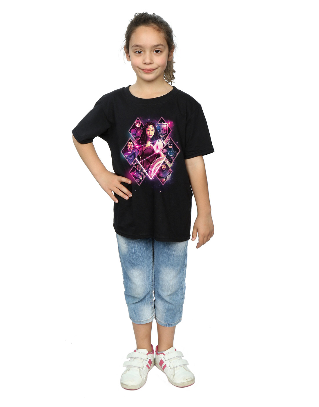 DC Comics Girls Justice League Movie Team Diamonds T-Shirt - Picture 9 of 21