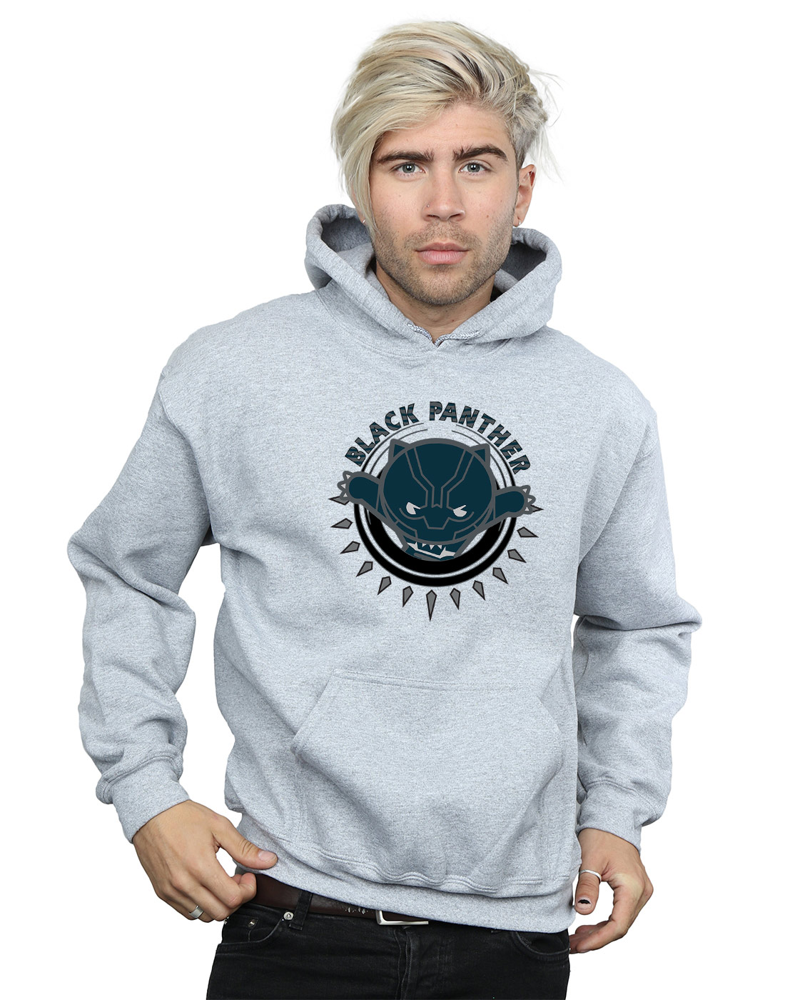 Marvel Uomo Kawaii nero Panther Pounce Felpa Con Cappuccio Marvel Uomo Kawaii nero Panther Pounce Felpa Con Cappuccio
