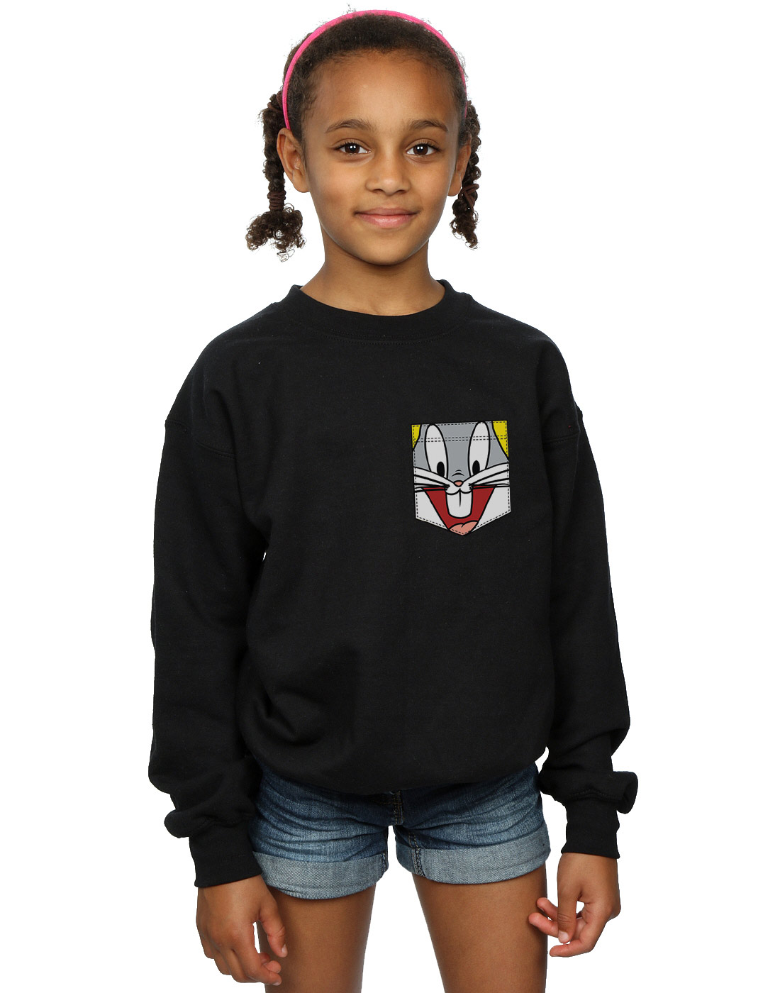 Absolute Cult Looney Tunes Girls Bugs Bunny Construction Sweatshirt
