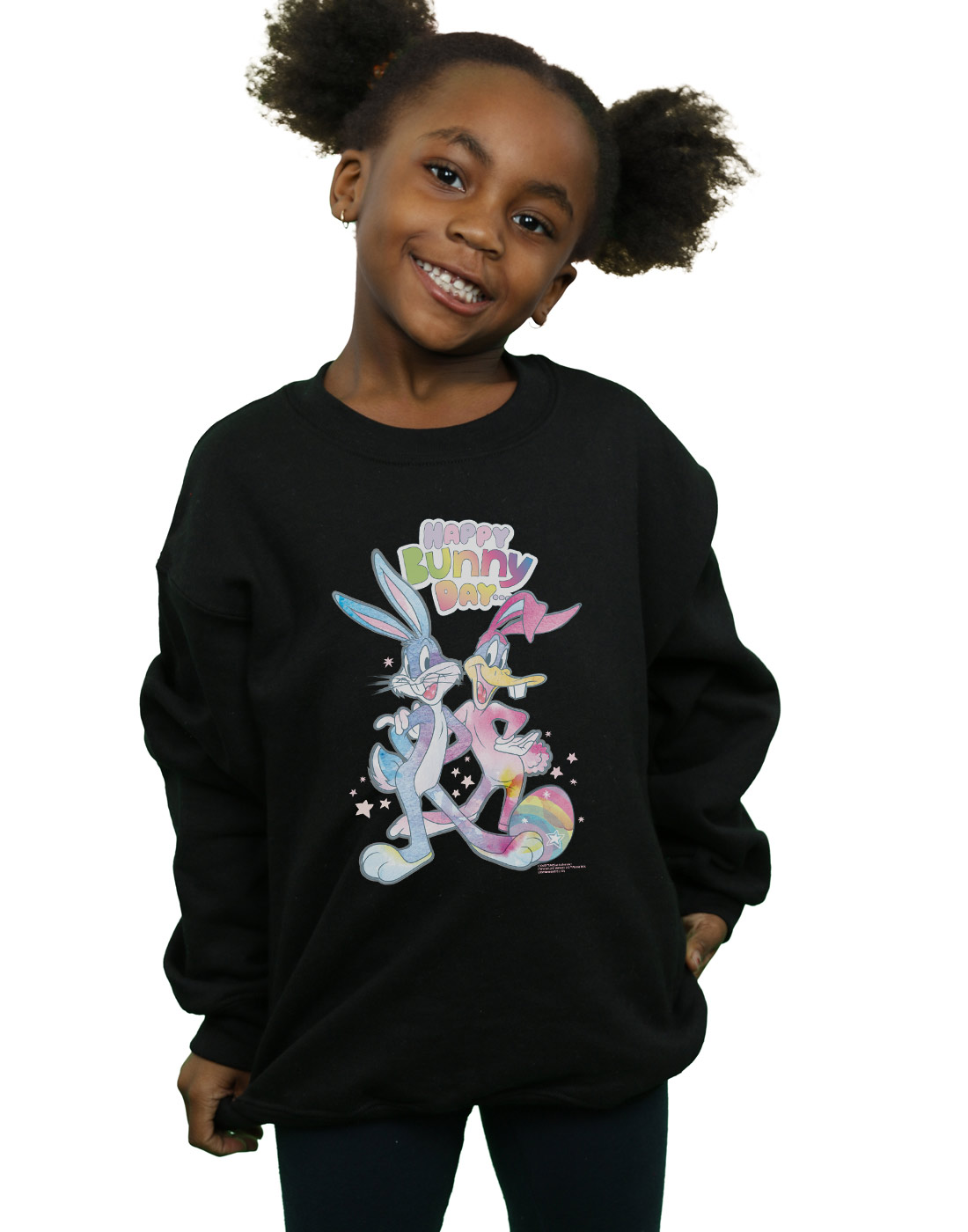 Absolute Cult Looney Tunes Girls Bugs Bunny Drawing Instruction Hoodie