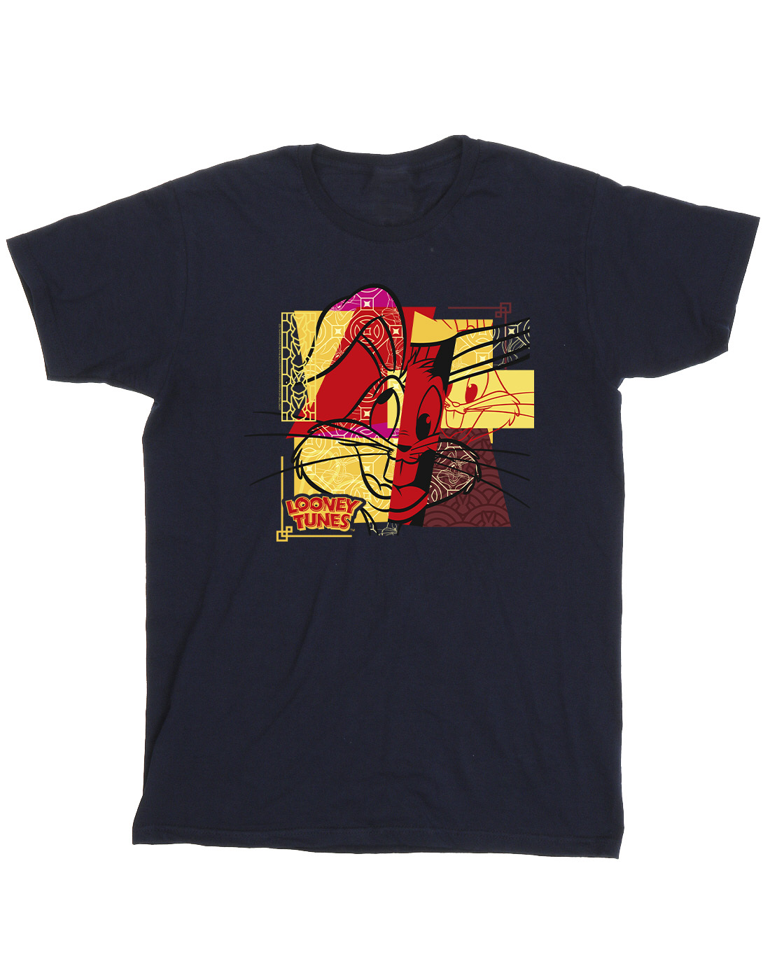 Looney Tunes Men's Bugs Bunny Rabbit New Year T-Shirt - Picture 7 of 11