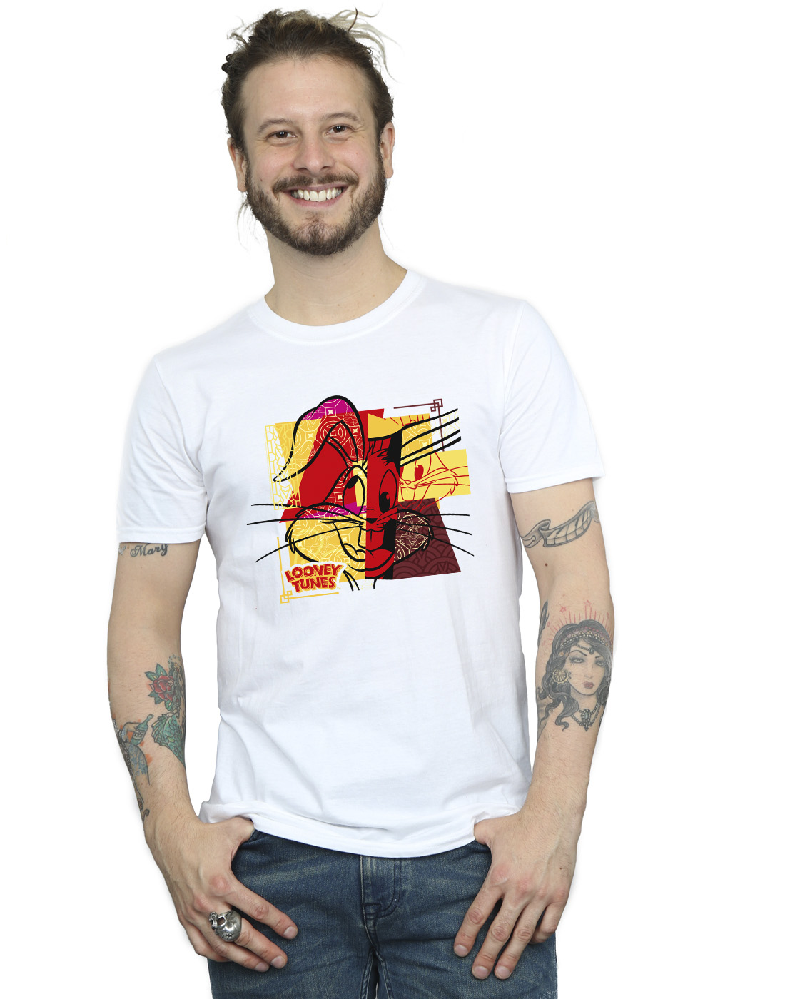 Looney Tunes Men's Bugs Bunny Rabbit New Year T-Shirt - Picture 10 of 11