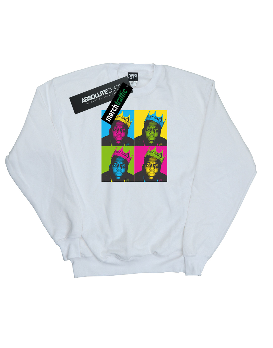 Notorious BIG Girls Pop Art Crown Sweatshirt - Picture 5 of 11