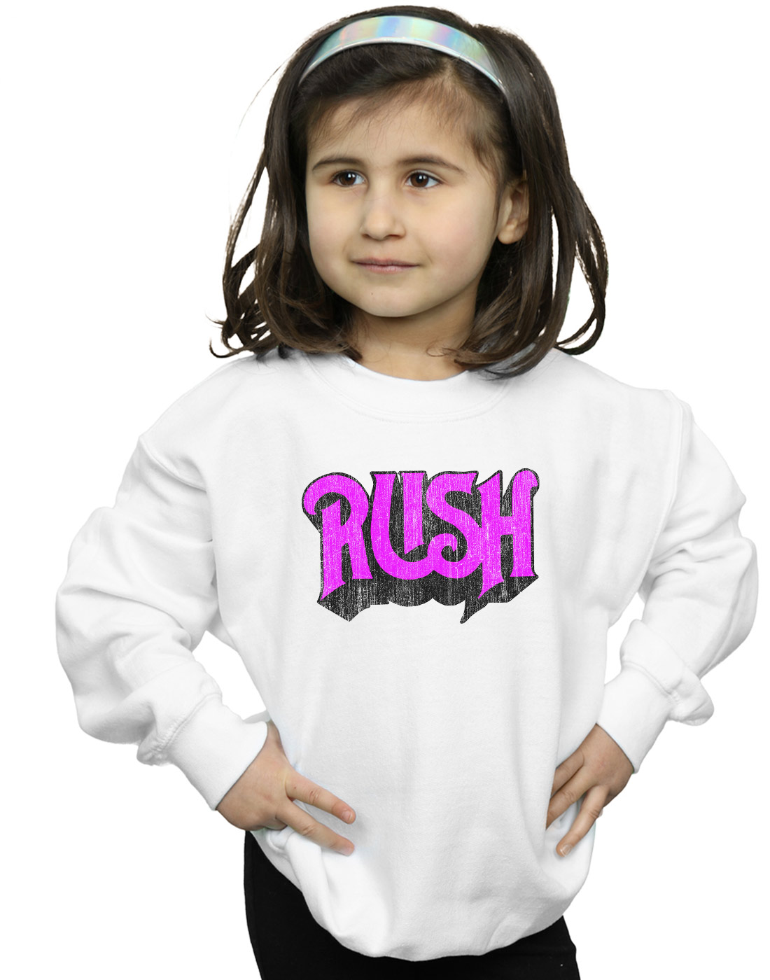 Rush Girls Distressed Logo Sweatshirt - Picture 8 of 9