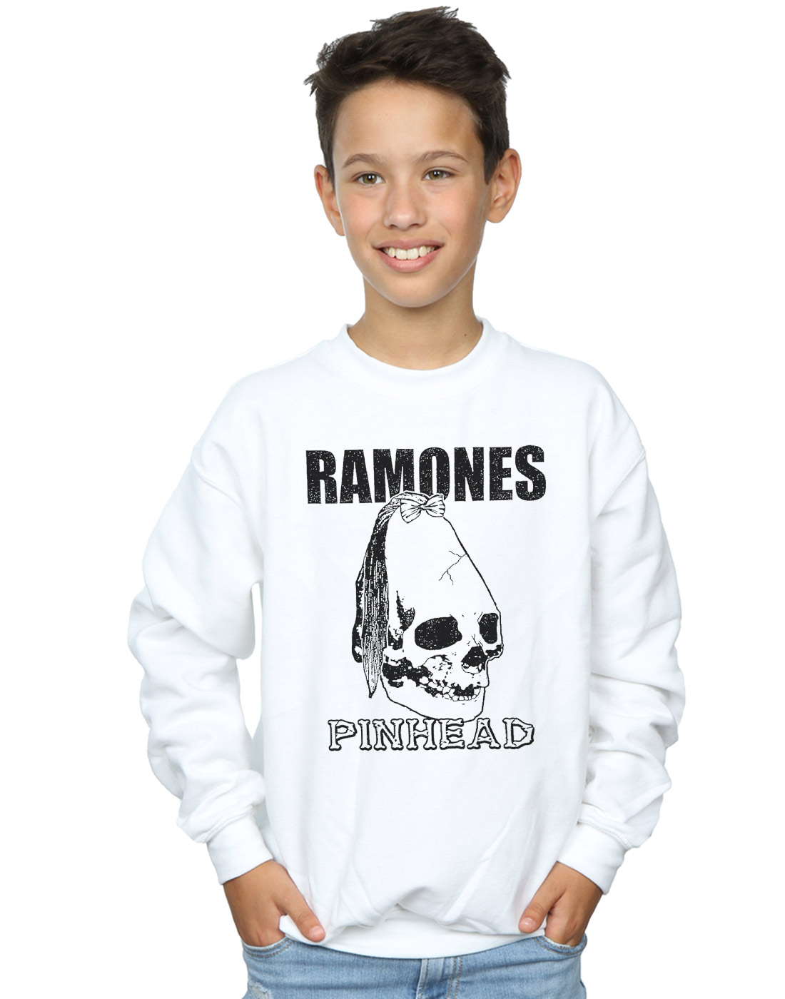 Ramones Boys Pinhead Skull Sweatshirt - Picture 4 of 11