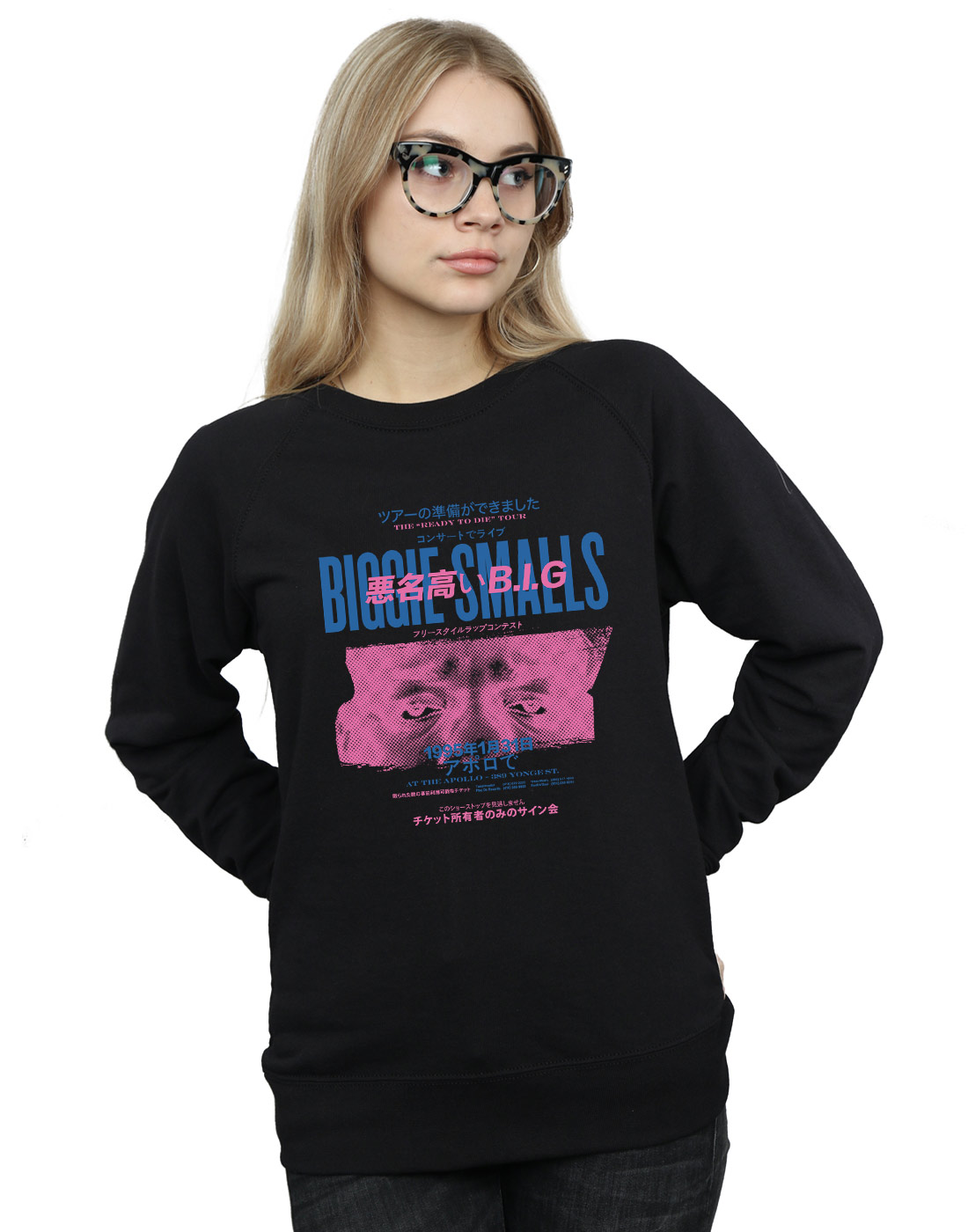 ABSOLUTECULT Notorious Big Girls Kanji Baby Sweatshirt