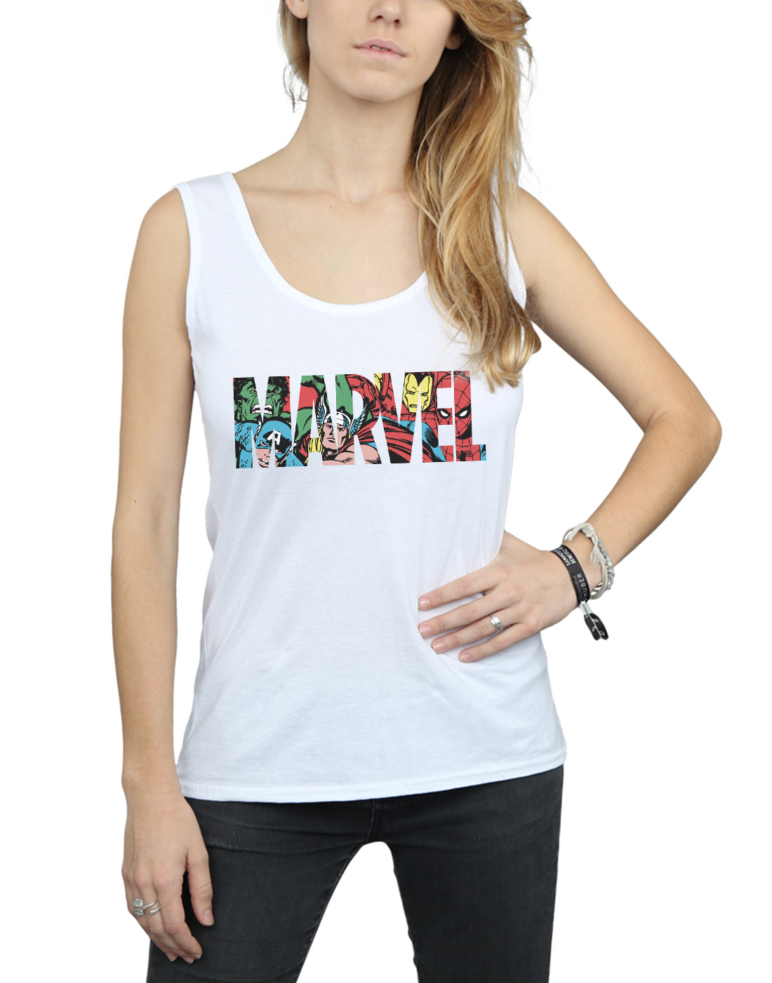 Marvel Comics Donna Logo Character Infill Maglietta