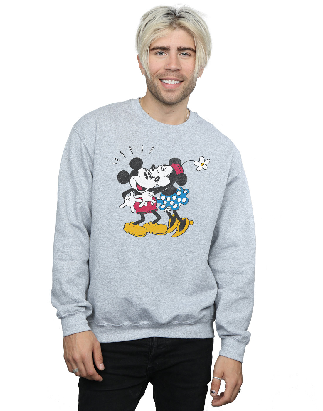 Felpa Uomo Kiss Minnie Mouse Mickey Disney And B7Zzwf