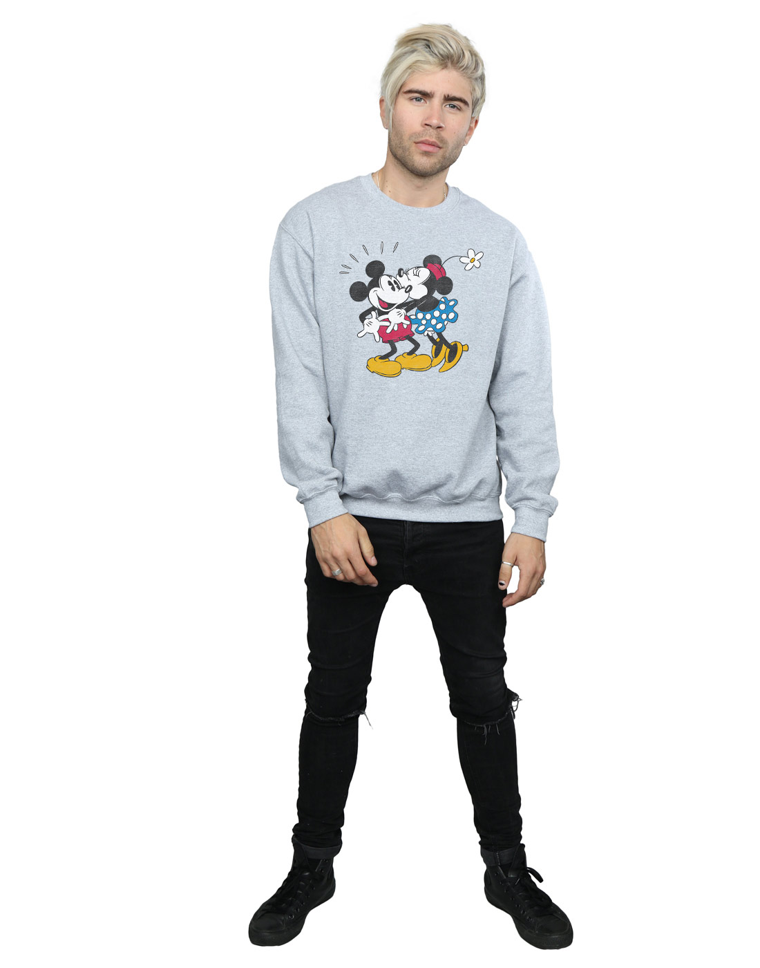 Felpa Uomo Kiss Minnie Mouse Mickey Disney And B7Zzwf