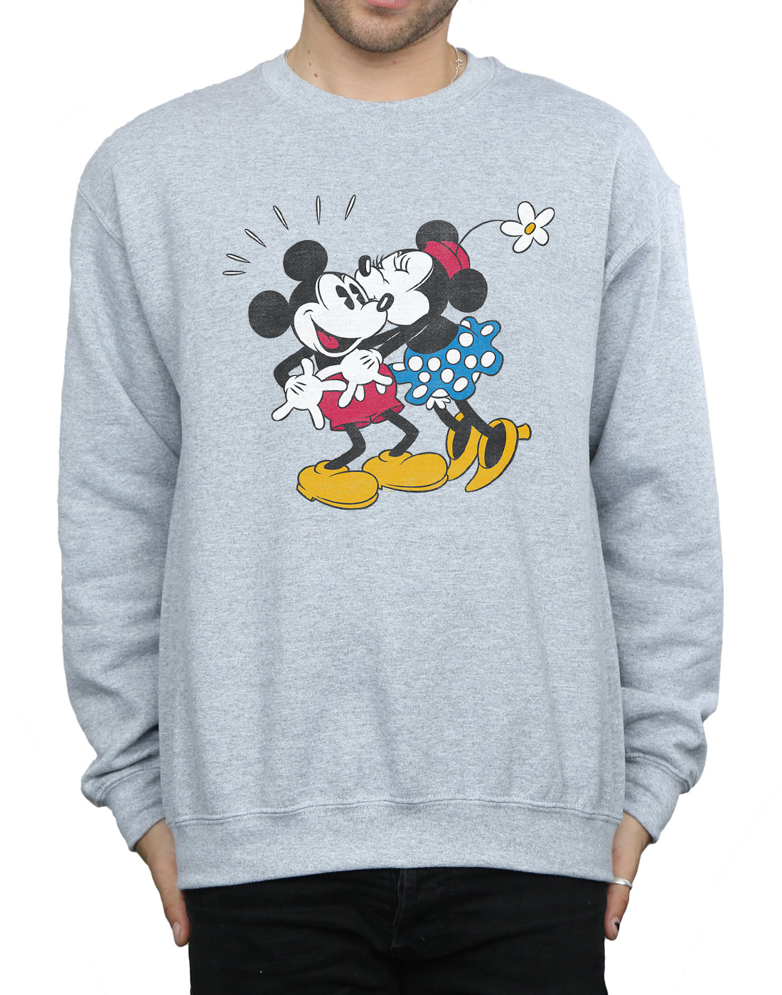 Felpa Uomo Kiss Minnie Mouse Mickey Disney And B7Zzwf