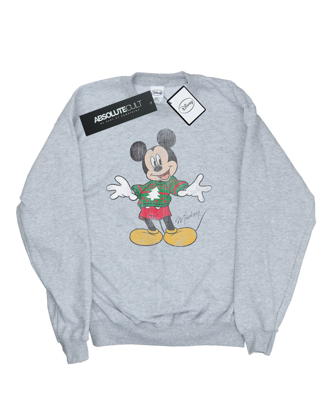 Disney Women's Mickey Mouse Christmas Jumper Sweatshirt | eBay