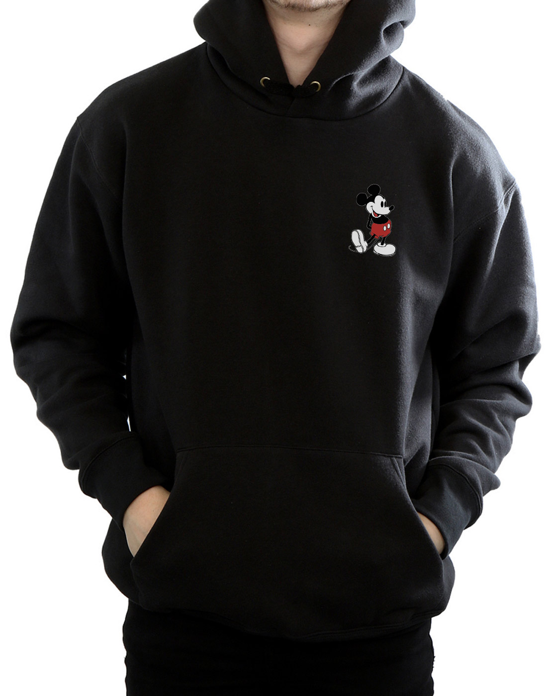 Disney Uomo Mickey Mouse Kickin Retro Pocket Felpa Con Cappuccio - Foto 13 di 18