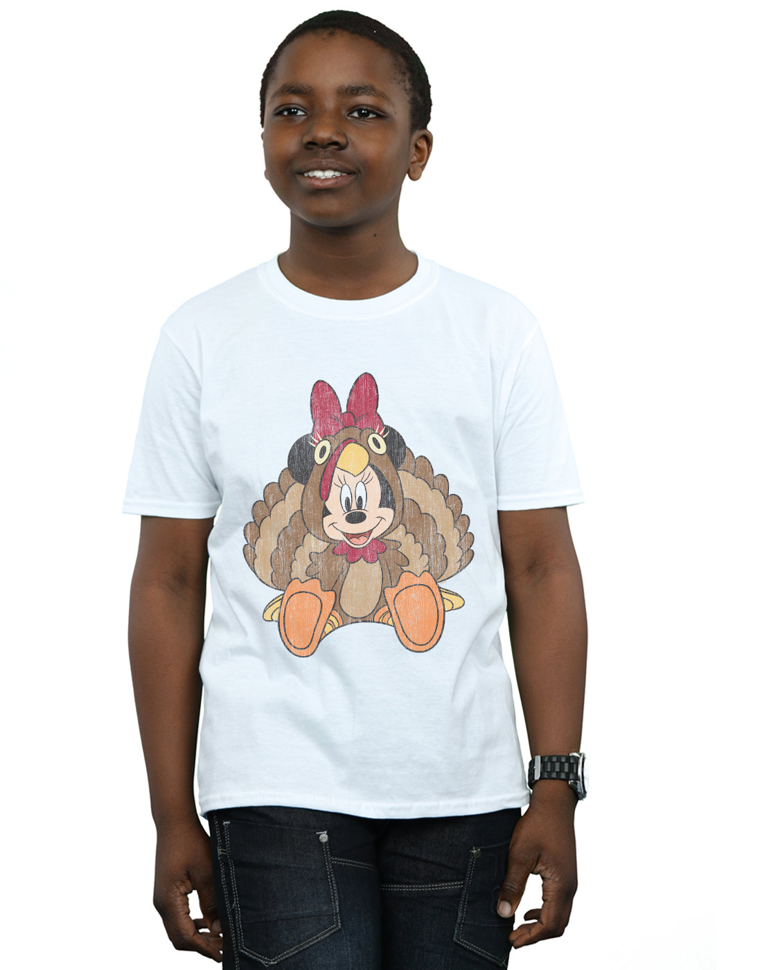 Disney Boys Minnie Mouse Thanksgiving Turkey Costume T-Shirt - Picture 4 of 9