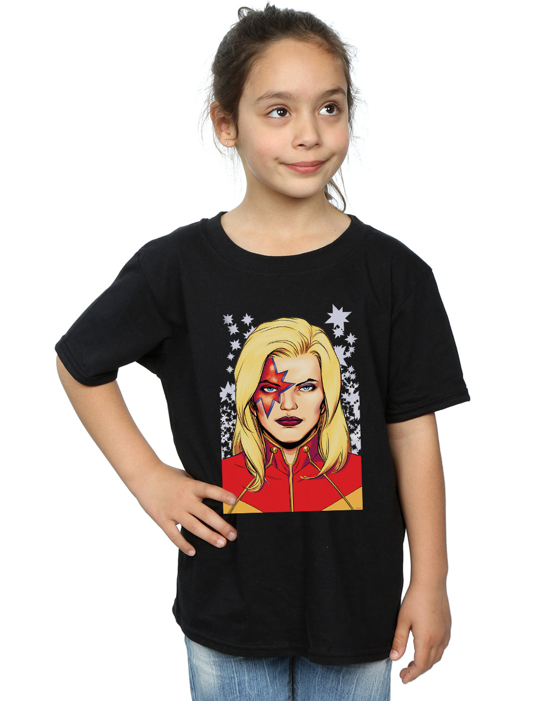 girls captain marvel shirt