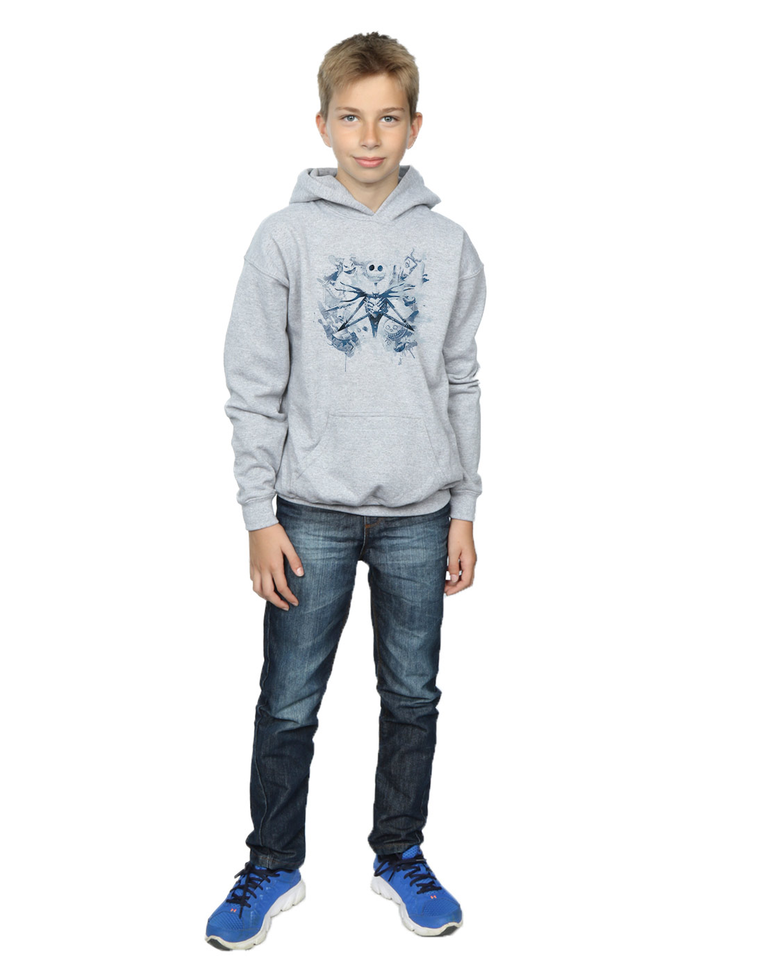Disney Boys Nightmare Before Christmas Paint Spray Carers Hoodie