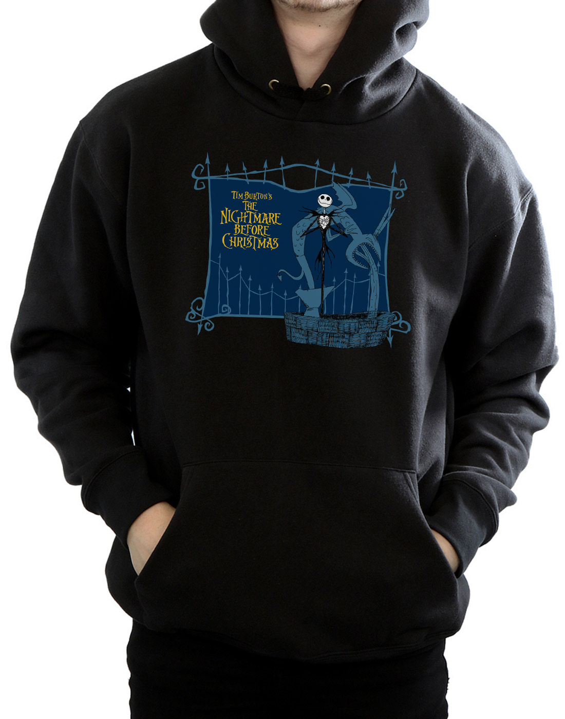 fm10 felpa girocollo unisex NIGHTMARE BEFORE CHRISTMAS Jack regalo CINEMA