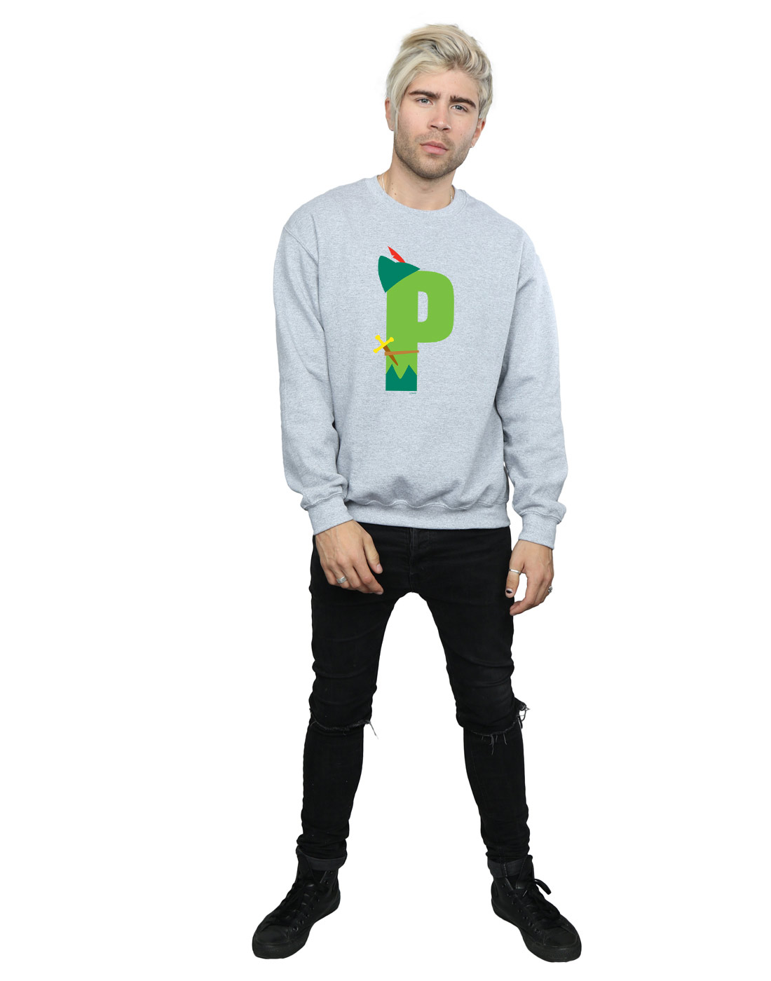 Disney Hombre Alphabet P Is For Peter Pan Camisa De Entrenamiento - Imagen 14 de 18
