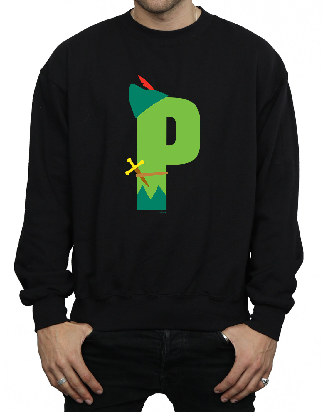 Disney Hombre Alphabet P Is For Peter Pan Camisa De Entrenamiento - Imagen 17 de 18
