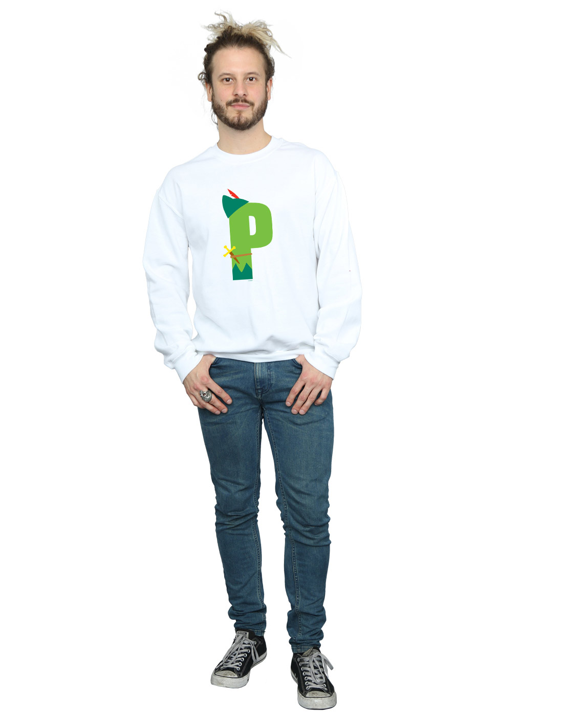 Disney Hombre Alphabet P Is For Peter Pan Camisa De Entrenamiento - Imagen 10 de 18