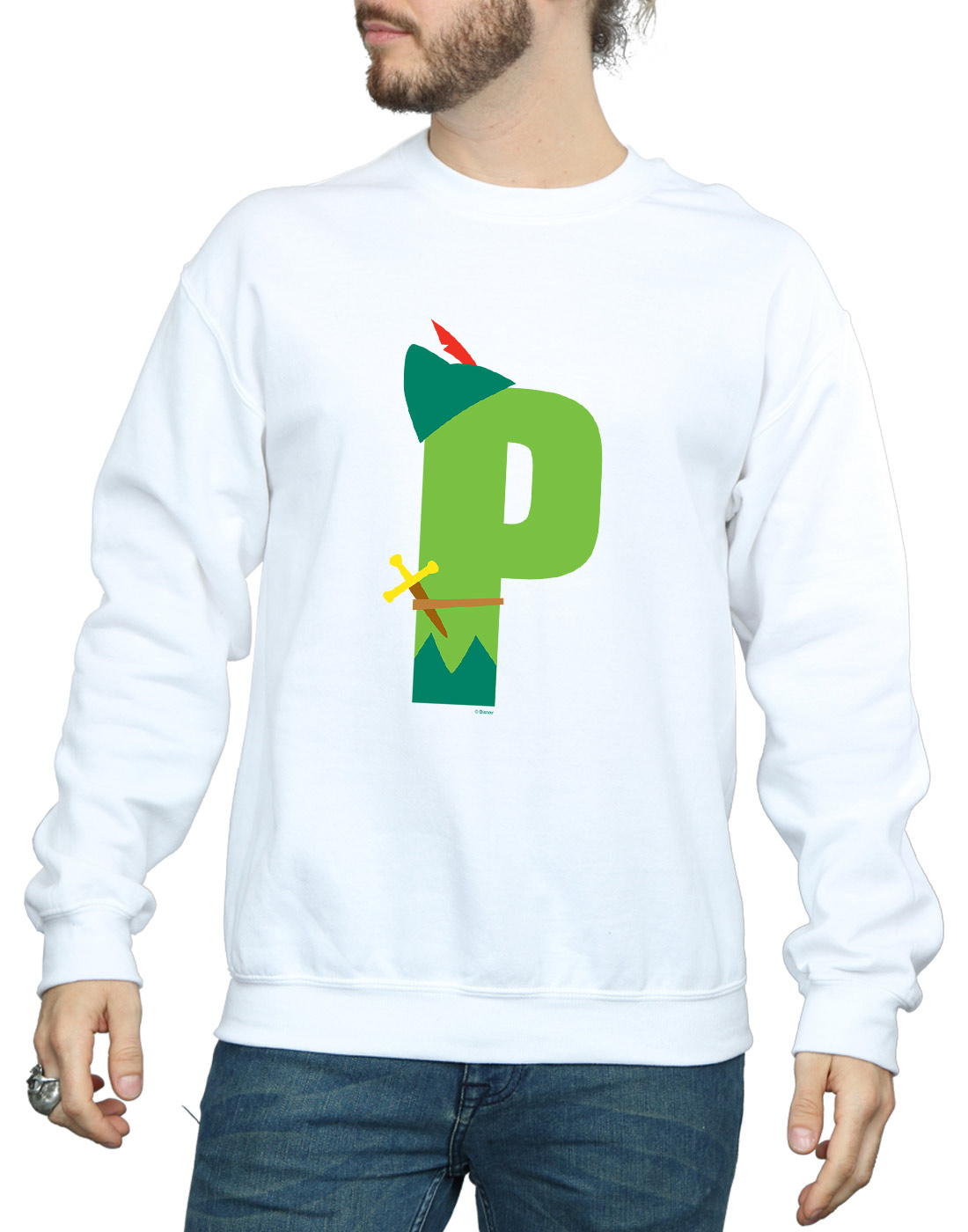 Disney Hombre Alphabet P Is For Peter Pan Camisa De Entrenamiento - Imagen 9 de 18