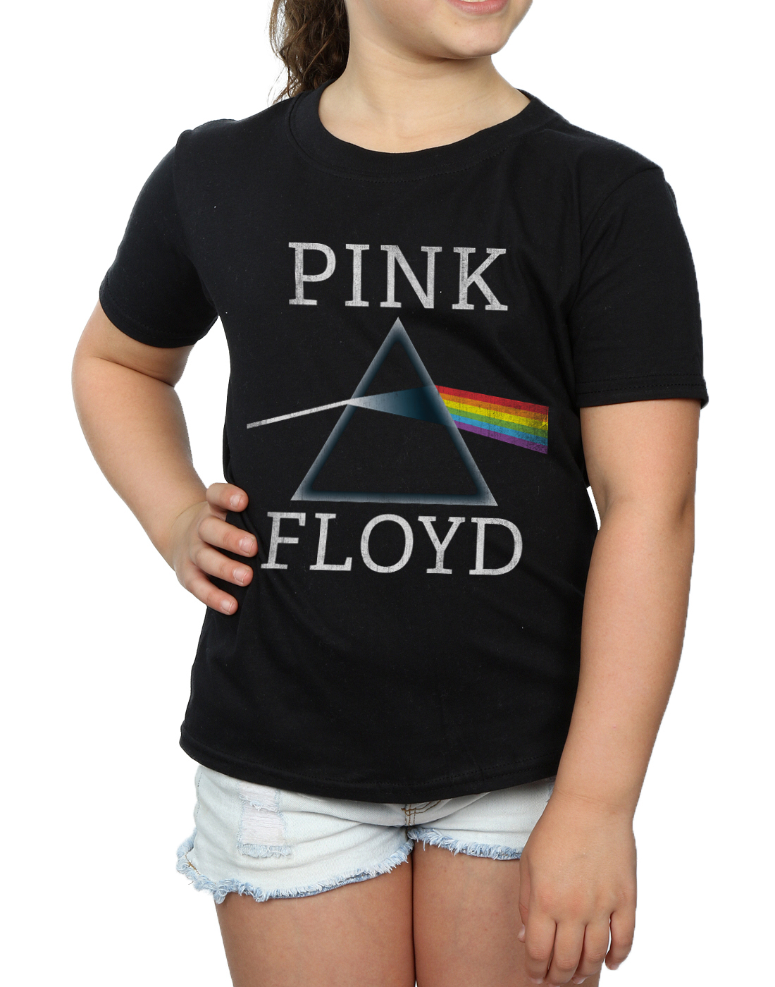 Pink Floyd Girls Dark Side Of The Moon Prism T-Shirt - Picture 8 of 17