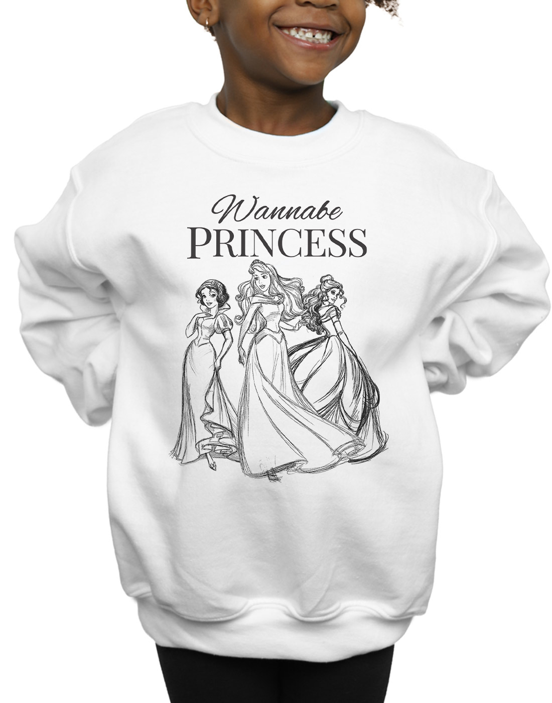 Sweatshirt Sizes 7-12 years Girls Disney Princess Kids