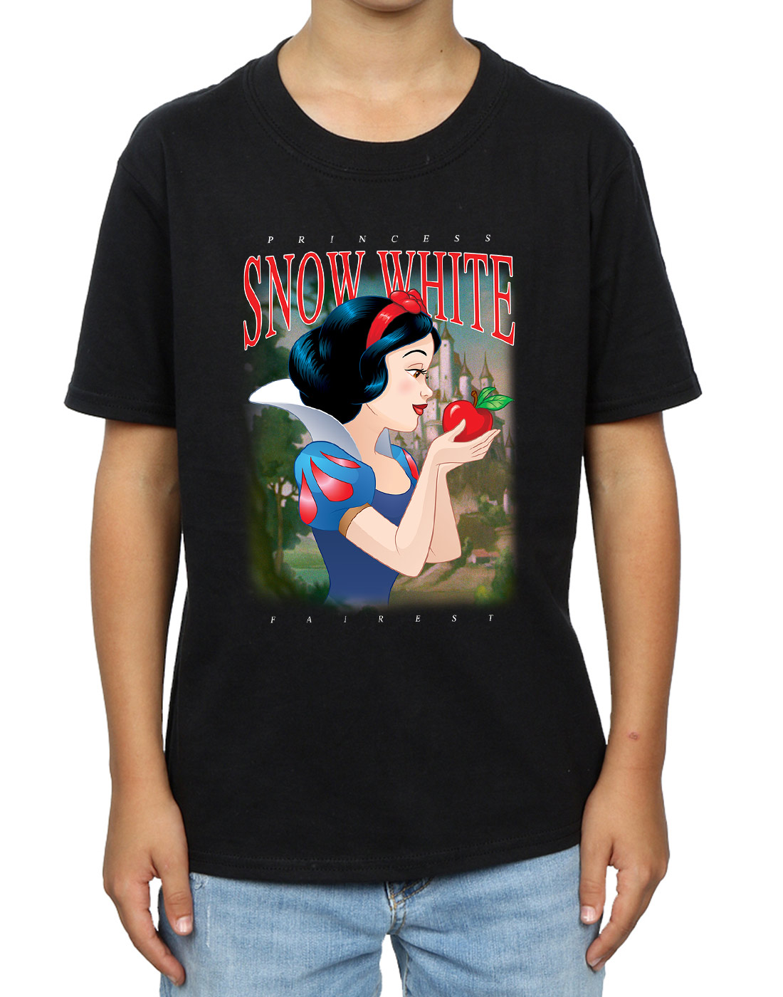 Disney Princess Boys Snow White Montage T-Shirt - Picture 8 of 21