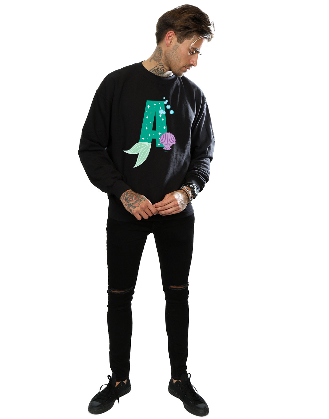 A Is Felpa Disney Ariel For Alphabet Uomo 8qZxEO