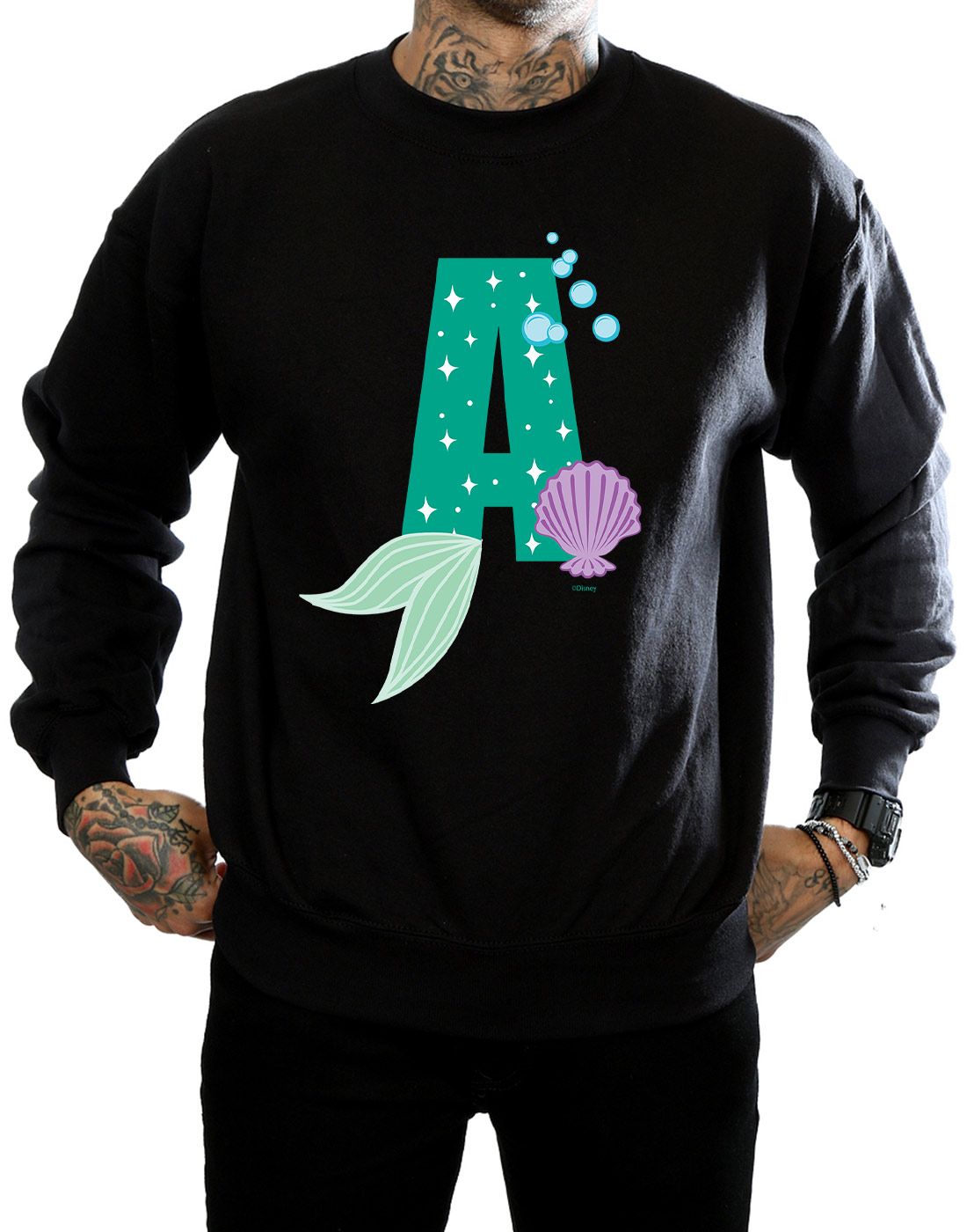 A Is Felpa Disney Ariel For Alphabet Uomo 8qZxEO