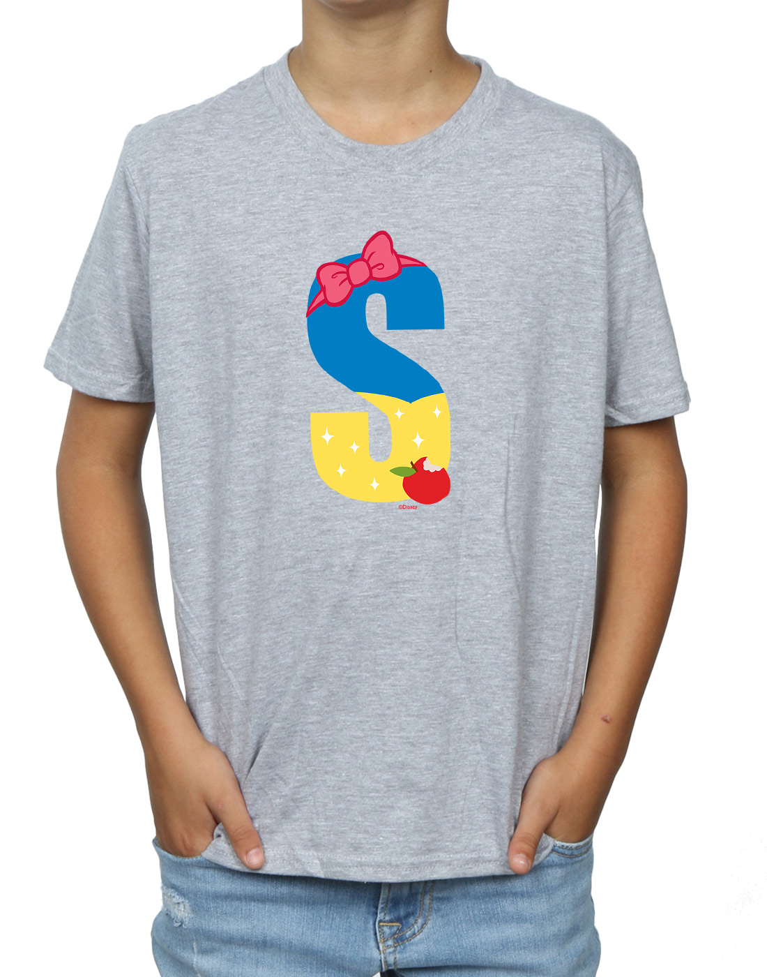 Disney Boys Alphabet S Is For Snow White T-Shirt - Picture 12 of 17