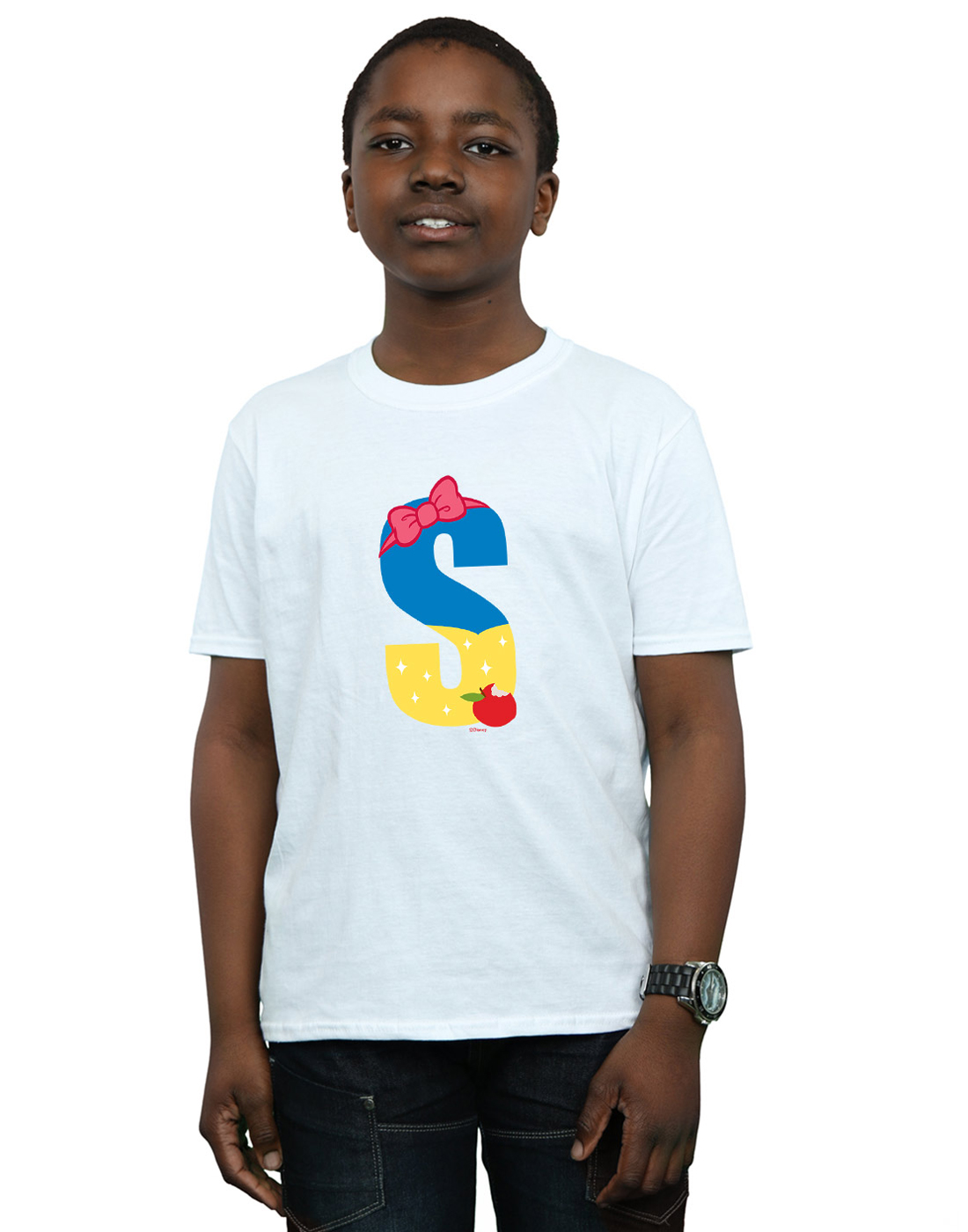 Disney Boys Alphabet S Is For Snow White T-Shirt - Picture 14 of 17