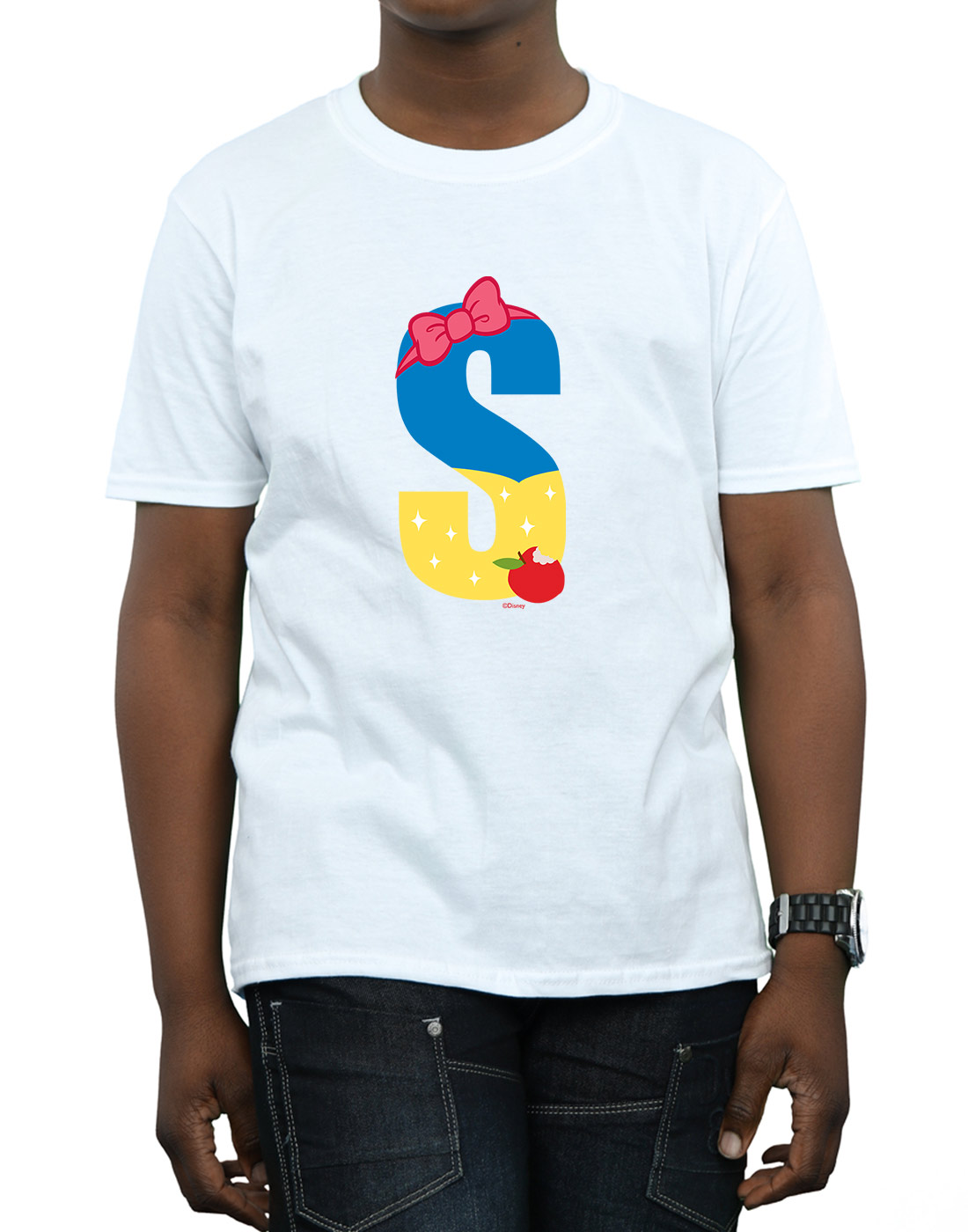 Disney Boys Alphabet S Is For Snow White T-Shirt - Picture 16 of 17