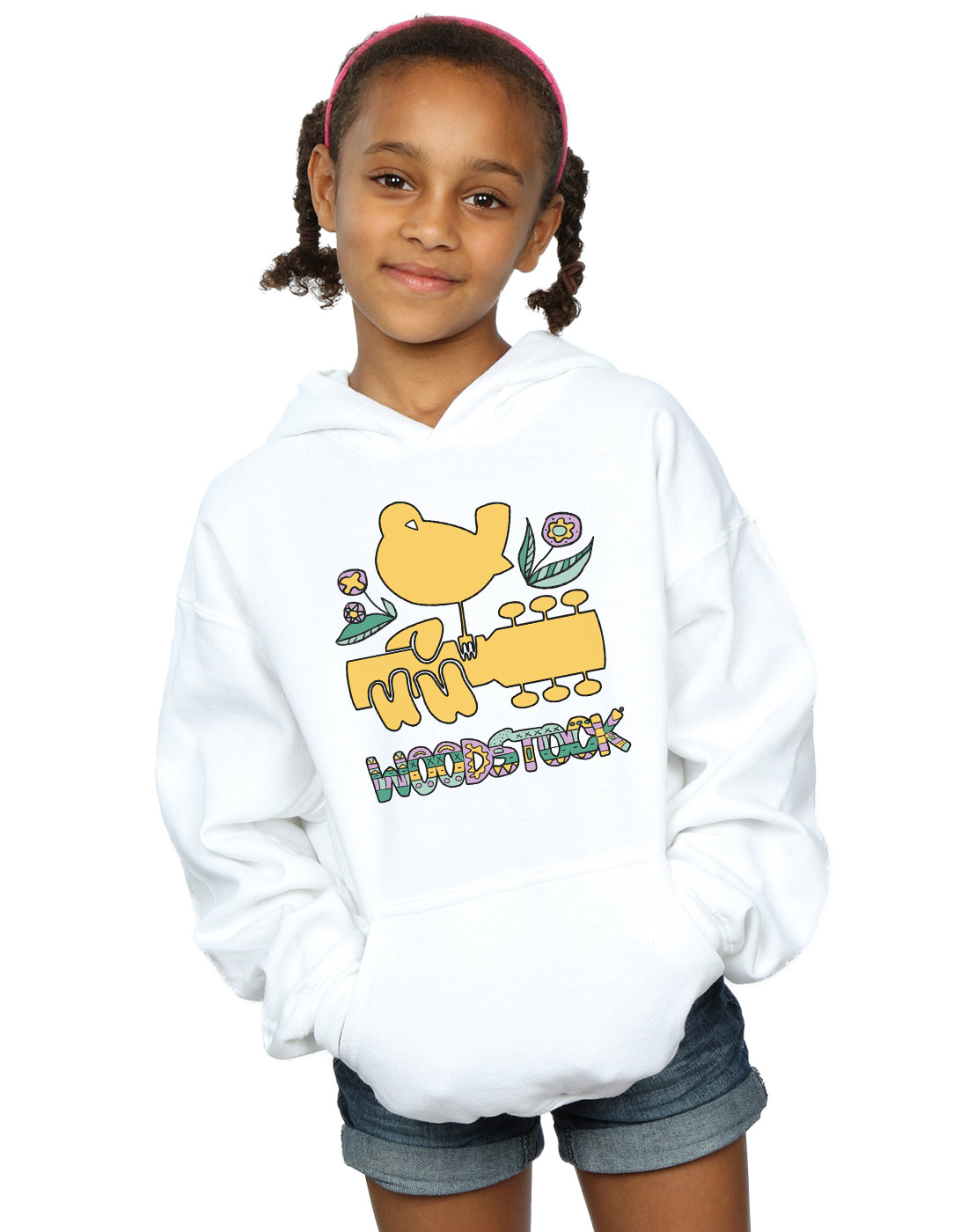 Woodstock Girls Bird Aztec Pattern Hoodie - Picture 6 of 7