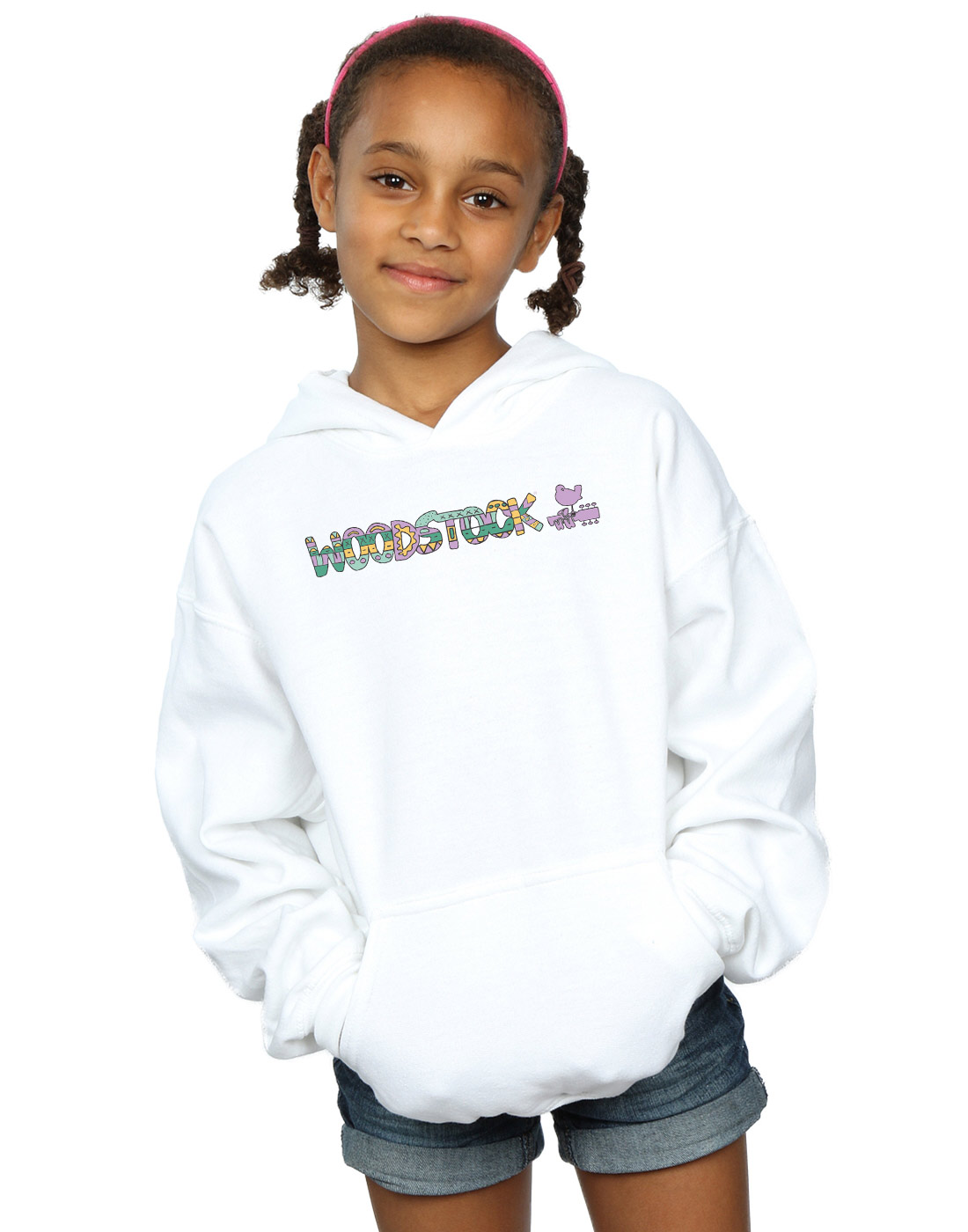 Woodstock Girls Aztec Logo Hoodie - Picture 6 of 7