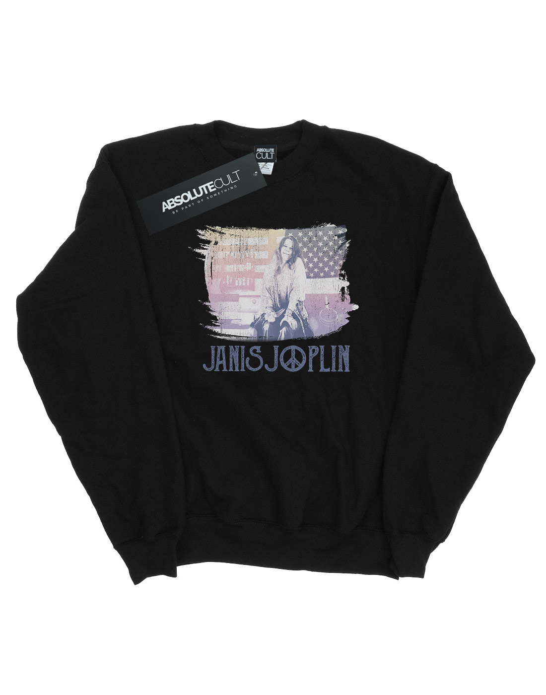 Janis Joplin Girls Stove Flag Sweatshirt - Picture 5 of 11